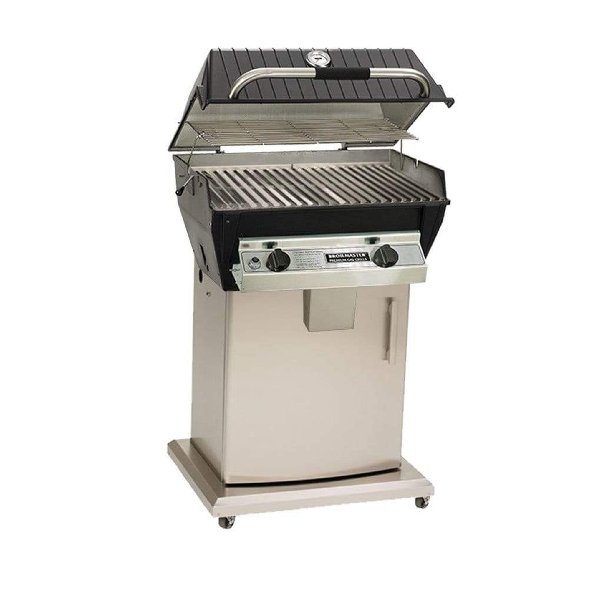 Broilmaster R3B Infrared Combo Gas Grill with Hybrid Burner System and Stainless Steel Grids