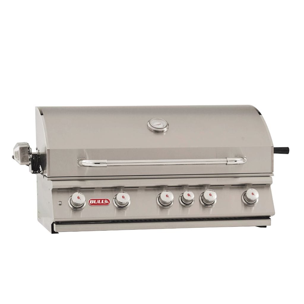 Bull Brahma 38" Built-In 5-Burner Gas Grill with Twin Lighting System, Rotisserie & Infrared Backburner