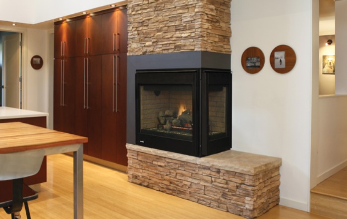 DRT40CR/L Traditional Direct Vent Corner Gas Fireplace 40"
