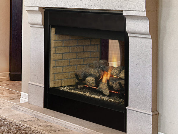 DRT40ST Traditional Direct Vent See Through Gas Fireplace 40"