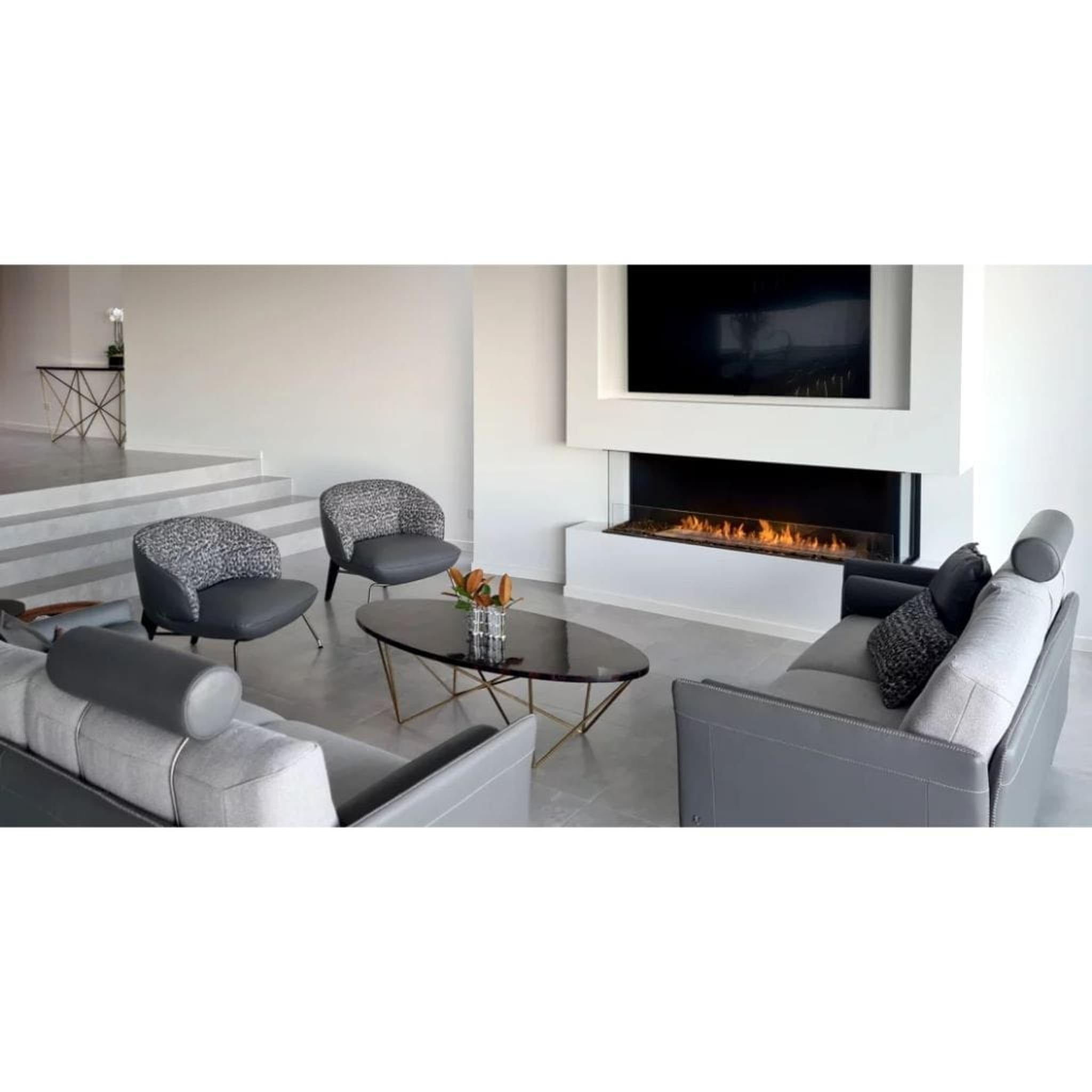 EcoSmart Fire 108" Flex 104BY Bay Ethanol Fireplace Insert with Adjustable Flame by Mad Design Group