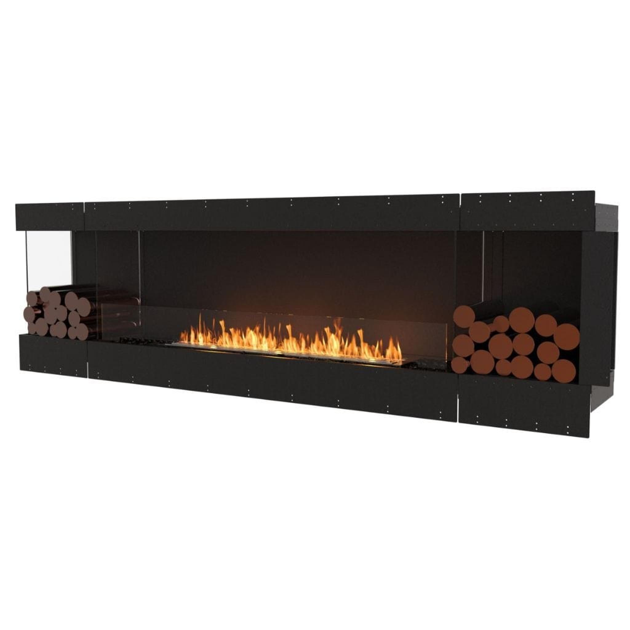EcoSmart Fire Flex 104LC/104RC 110" Ethanol Fireplace Insert with Decorative Box and Adjustable Flame by Mad Design Group