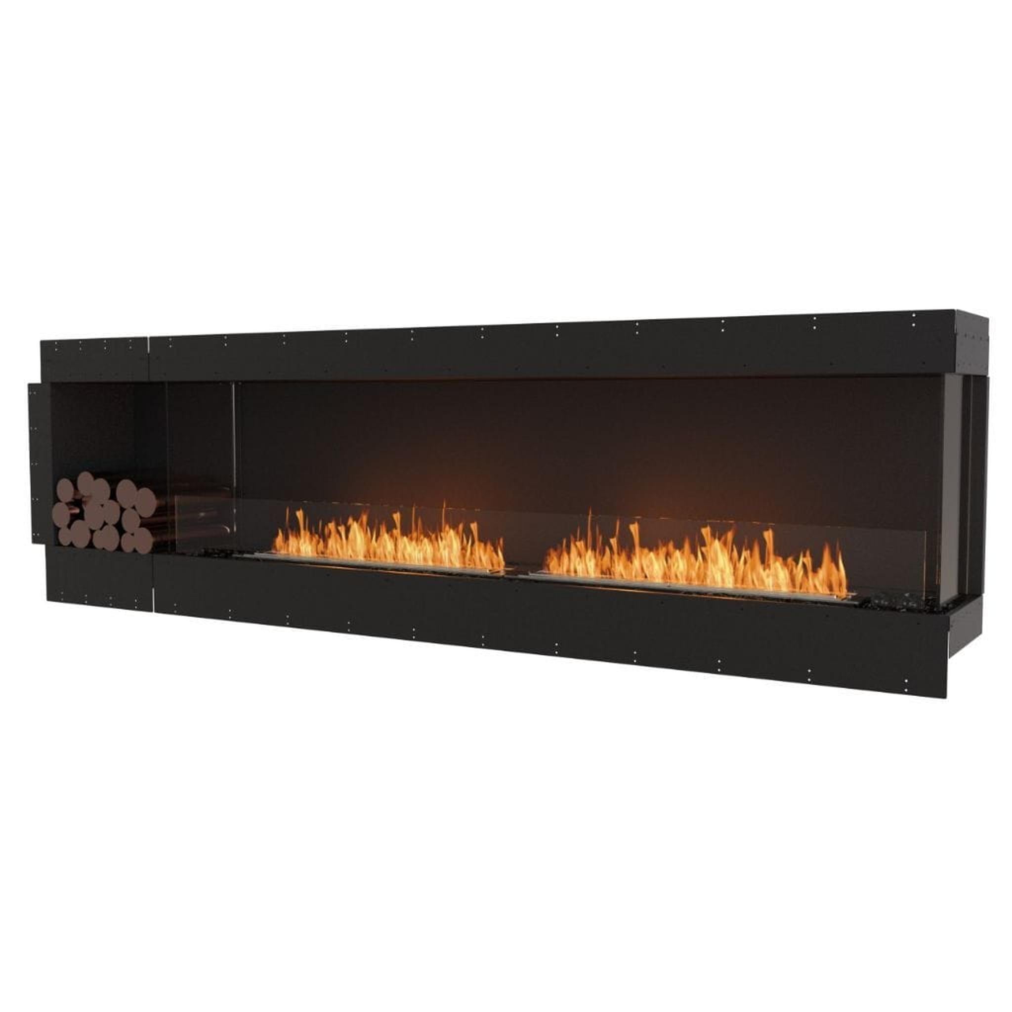 EcoSmart Fire Flex 104LC/104RC 110" Ethanol Fireplace Insert with Decorative Box and Adjustable Flame by Mad Design Group
