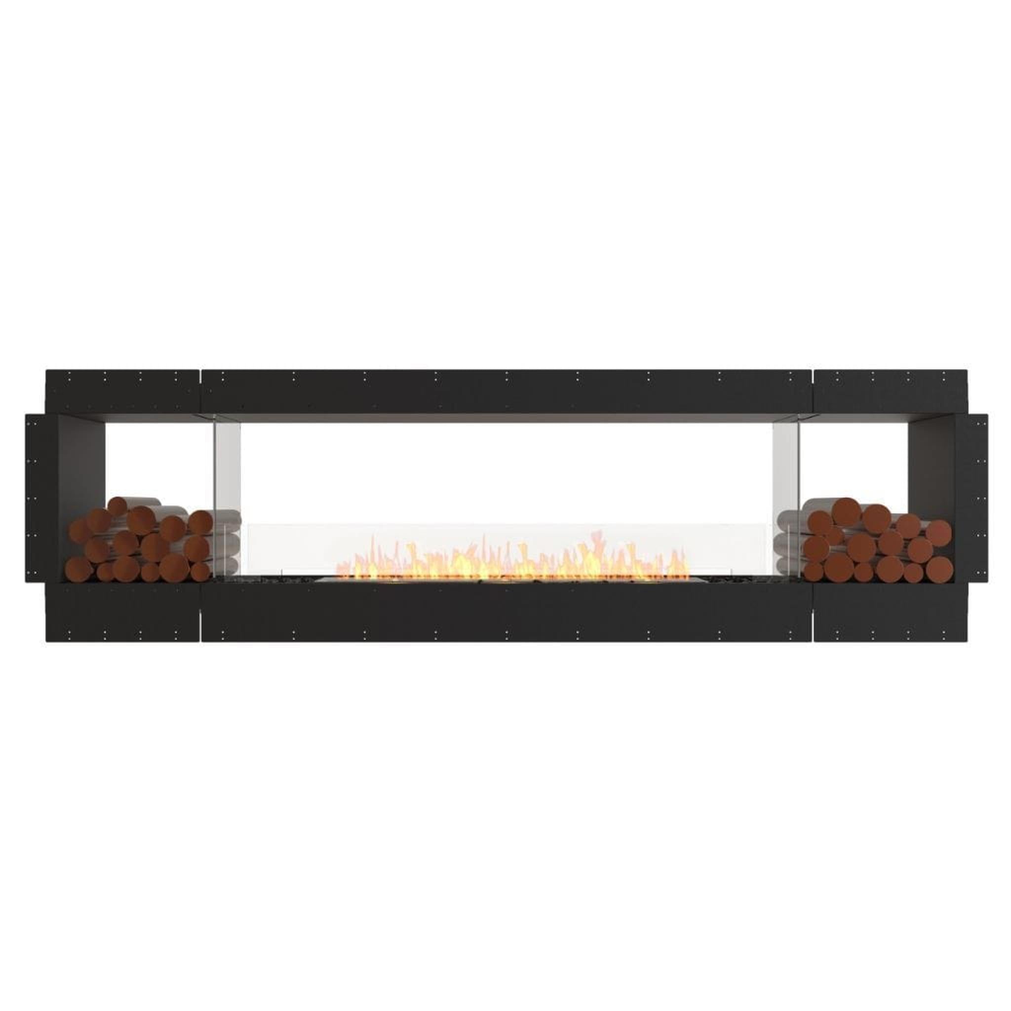 EcoSmart Fire 112" Flex 104DB Double Sided Ethanol Fireplace Insert with Decorative Box and Adjustable Flame by Mad Design Group