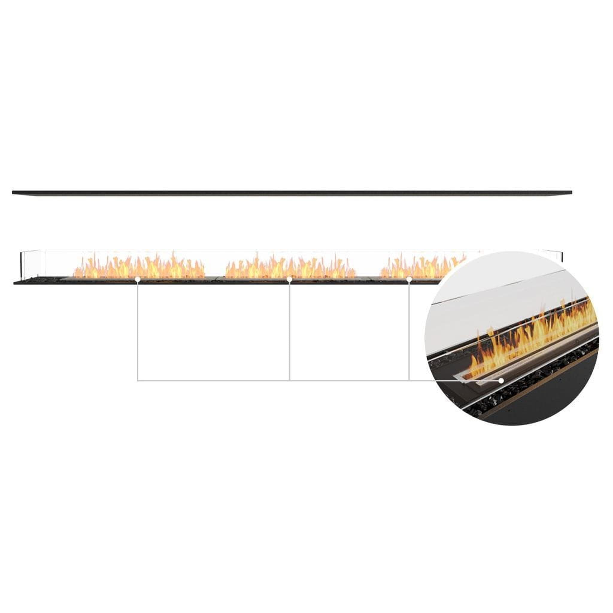 EcoSmart Fire 125" Flex 122IL Island Ethanol Fireplace Insert with Adjustable Flame by Mad Design Group