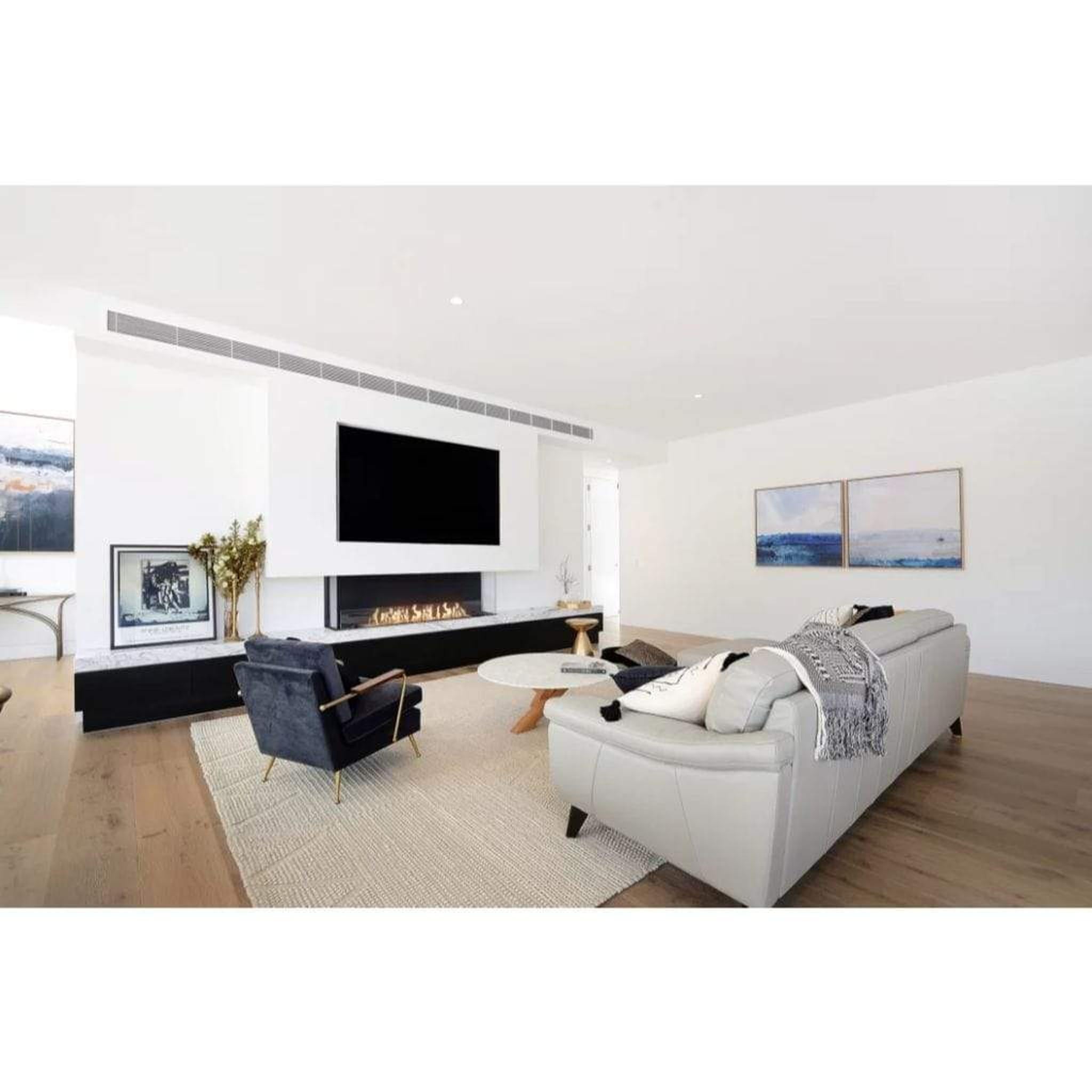 EcoSmart Fire 126" Flex 122BY Bay Ethanol Fireplace Insert with Adjustable Flame by Mad Design Group