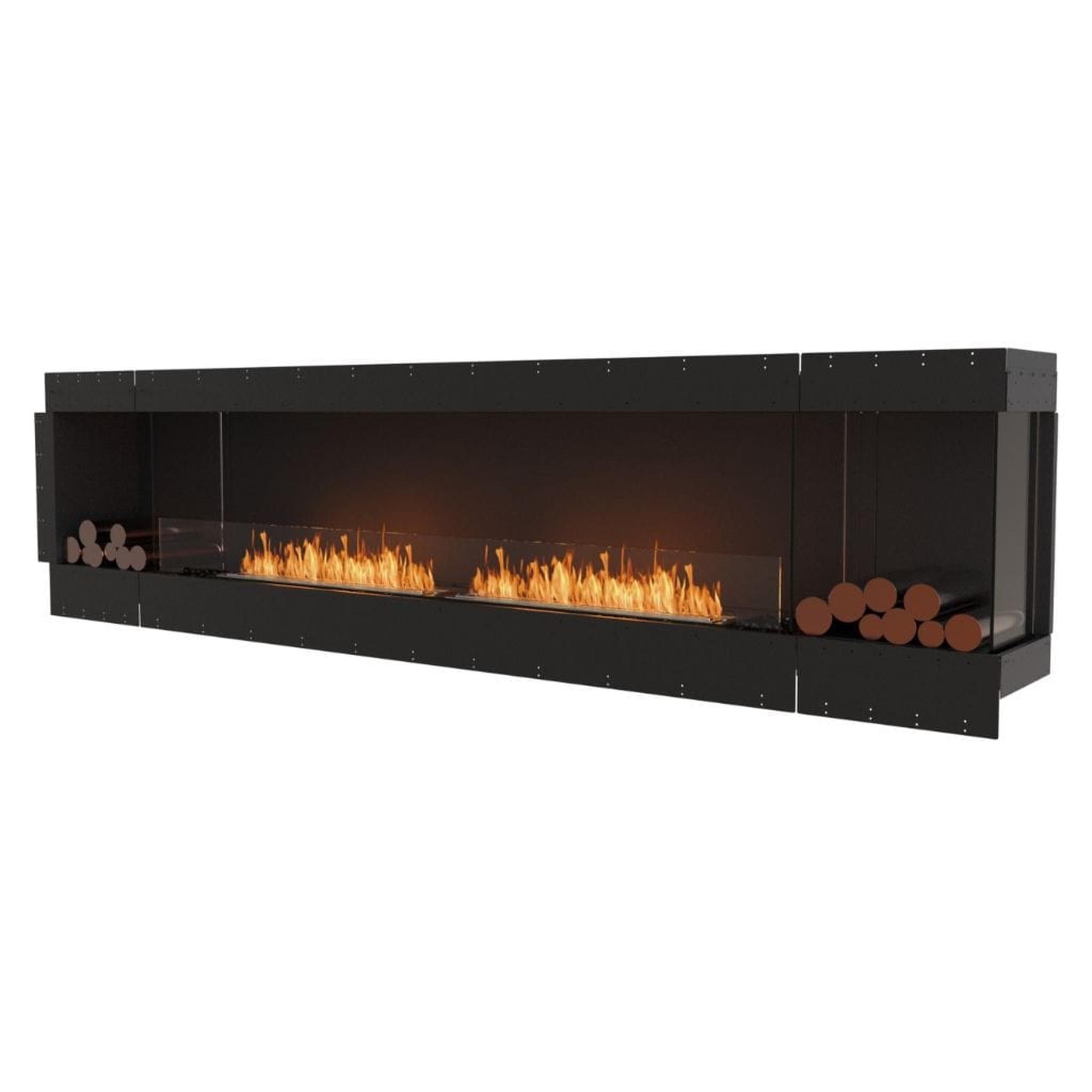EcoSmart Fire Flex 122LC/122RC 128" Ethanol Fireplace Insert with Decorative Box and Adjustable Flame by Mad Design Group