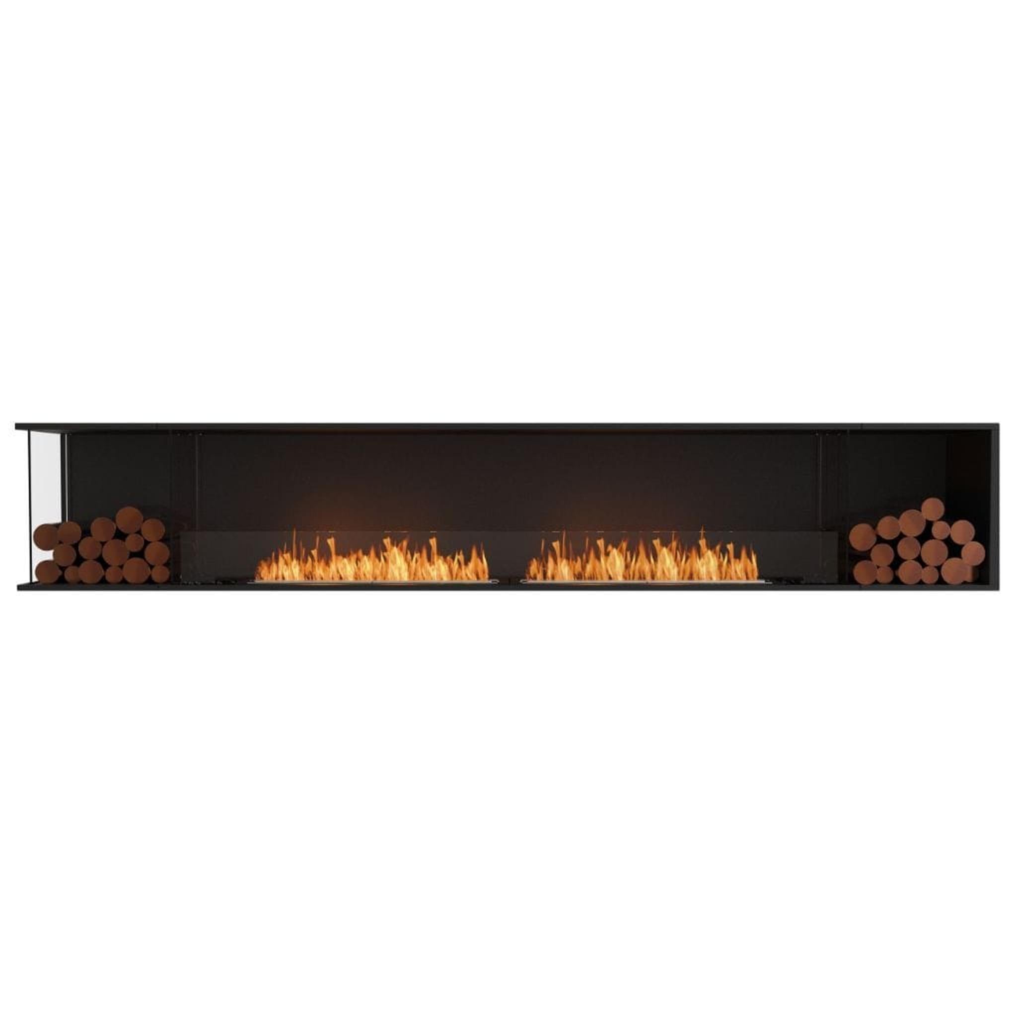 EcoSmart Fire Flex 122LC/122RC 128" Ethanol Fireplace Insert with Decorative Box and Adjustable Flame by Mad Design Group