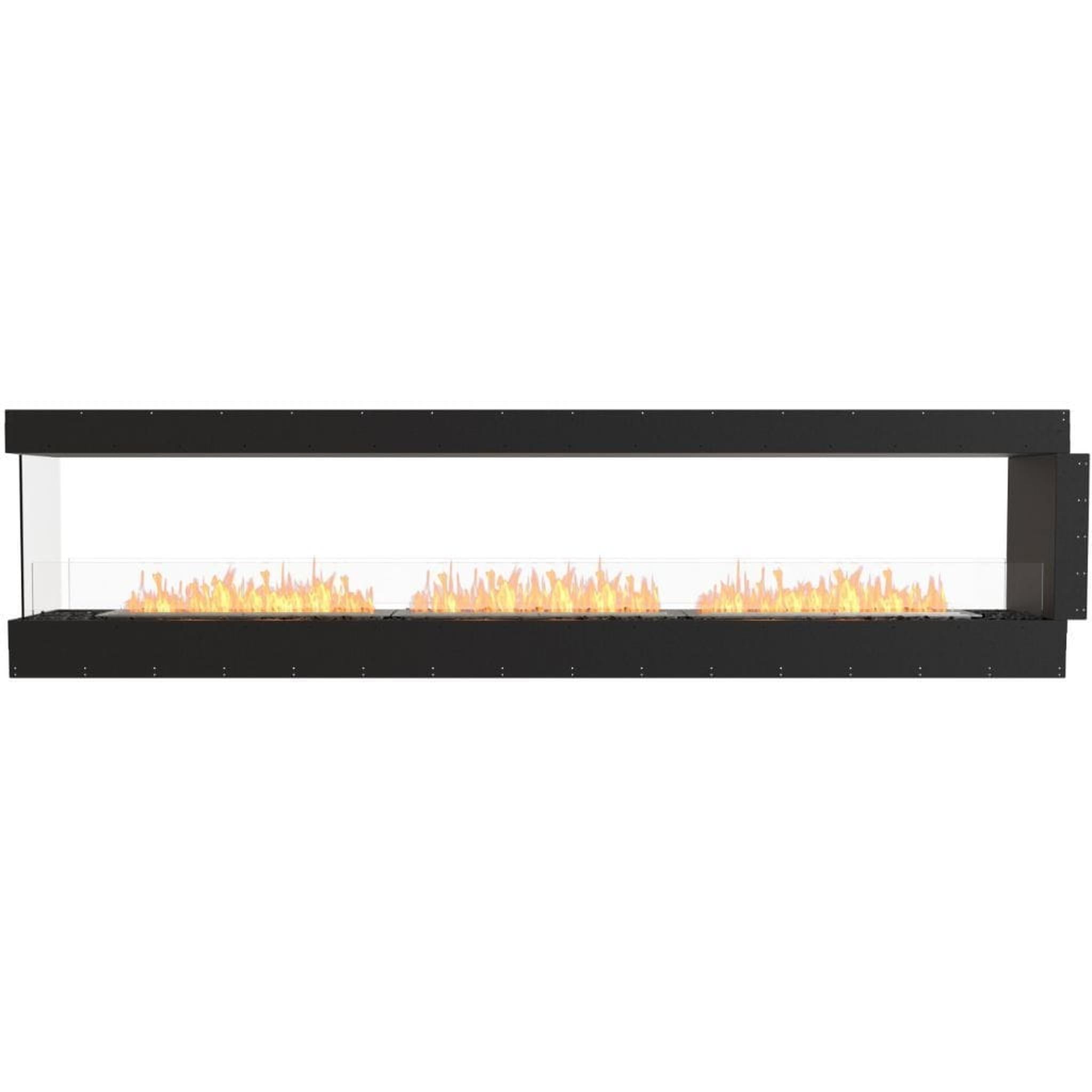 EcoSmart Fire 128" Flex 122PN Peninsula Ethanol Fireplace Insert with Dual Glass Windscreens by Mad Design Group