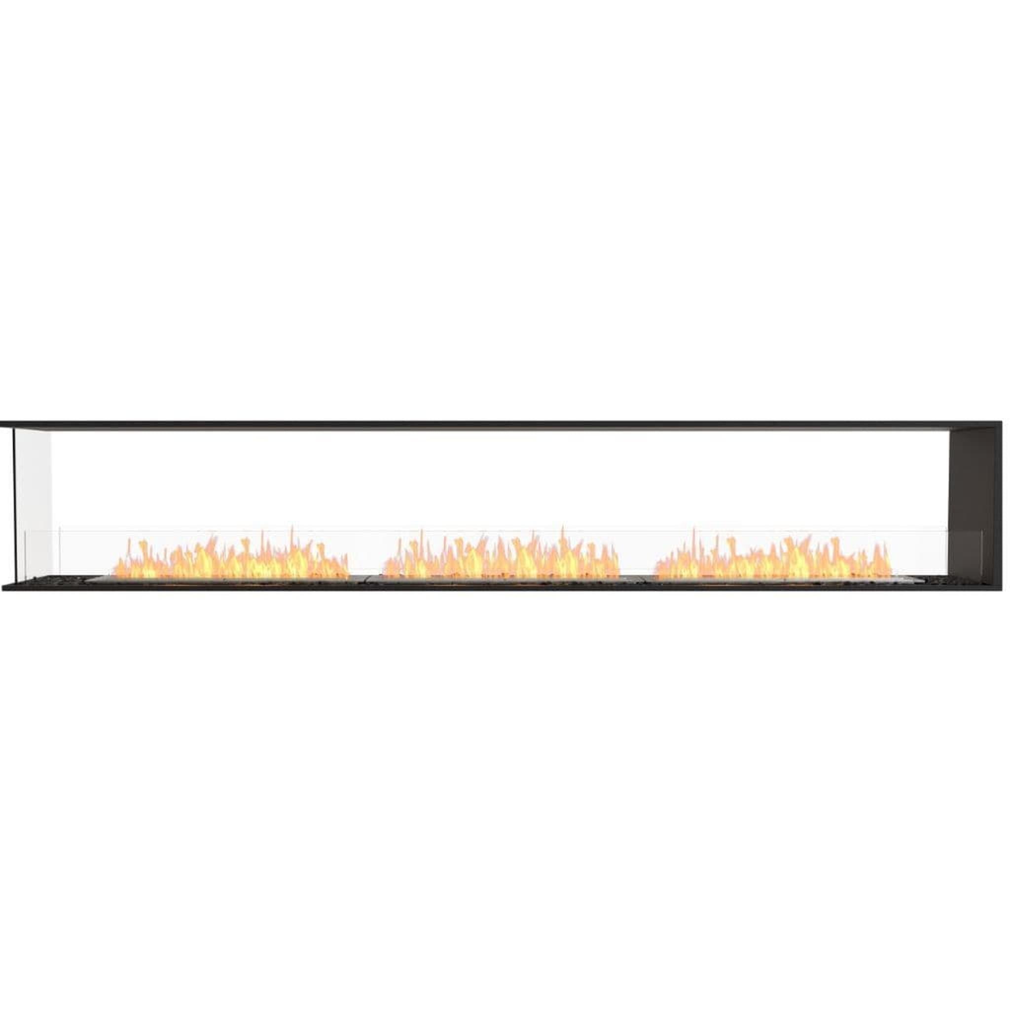 EcoSmart Fire 128" Flex 122PN Peninsula Ethanol Fireplace Insert with Dual Glass Windscreens by Mad Design Group