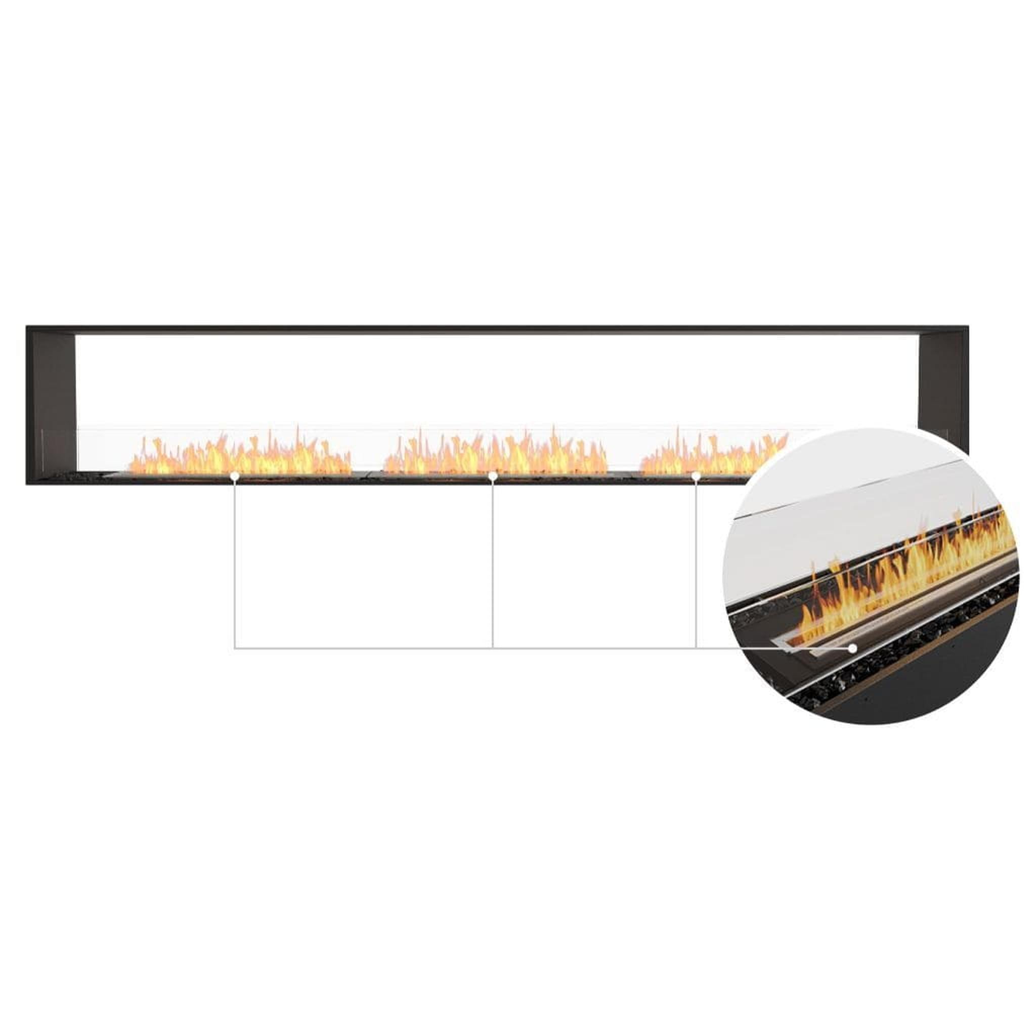 EcoSmart Fire 130" Flex 122DB Double Sided Ethanol Fireplace Insert with Adjustable Flame by Mad Design Group