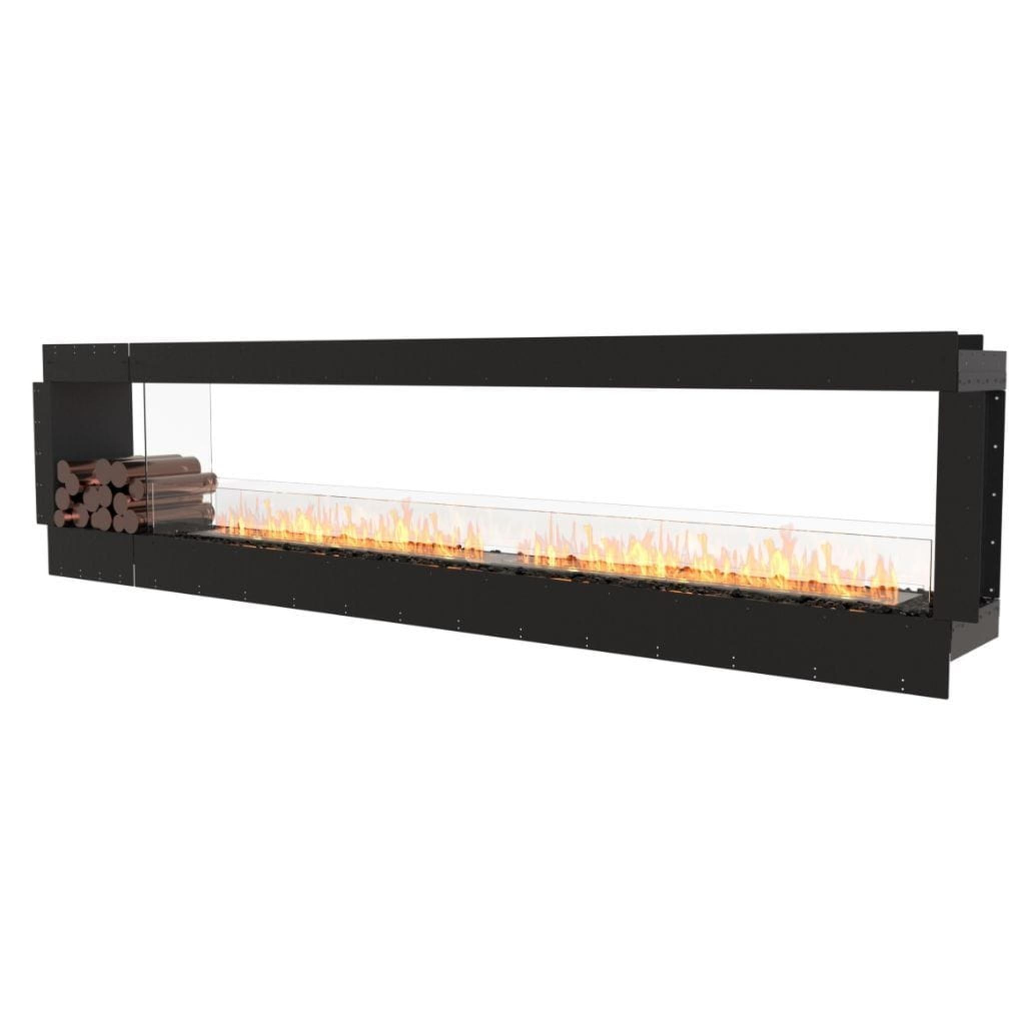 EcoSmart Fire 130" Flex 122DB Double Sided Ethanol Fireplace Insert with Decorative Box and Adjustable Flame by Mad Design Group