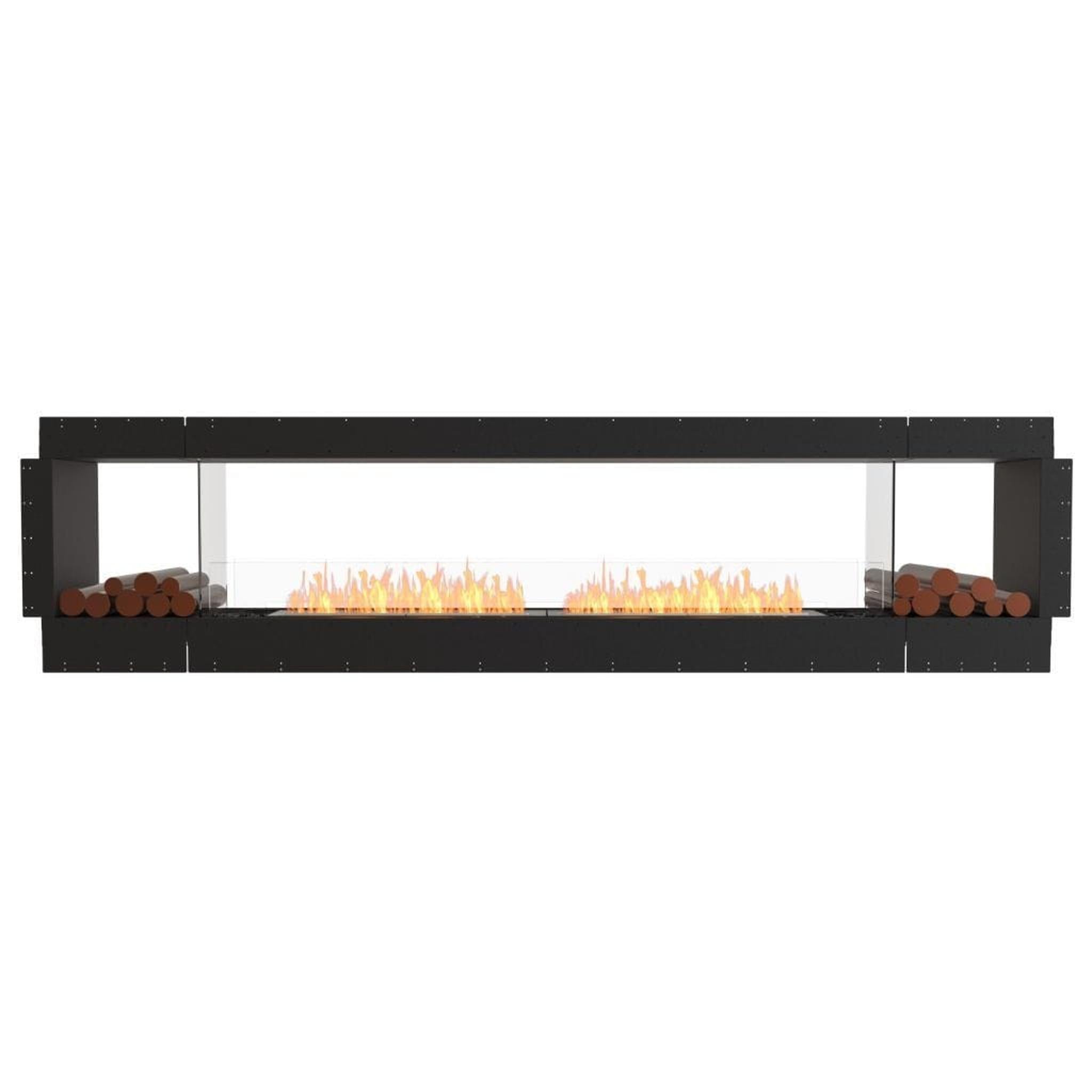 EcoSmart Fire 130" Flex 122DB Double Sided Ethanol Fireplace Insert with Decorative Box and Adjustable Flame by Mad Design Group