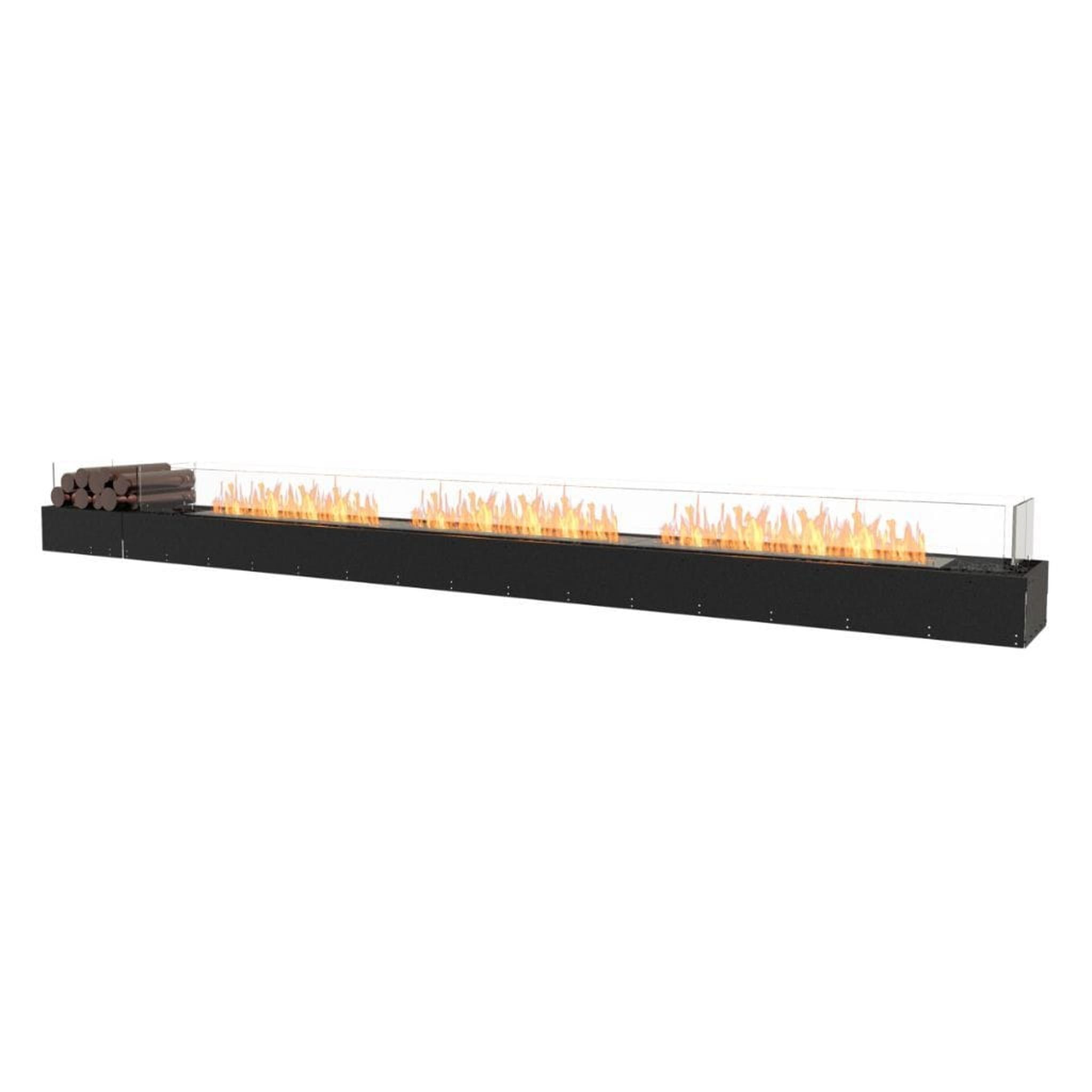 EcoSmart Fire 143" Flex 140BN Bench Ethanol Fireplace Insert with Decorative Box and Adjustable Flame by Mad Design Group