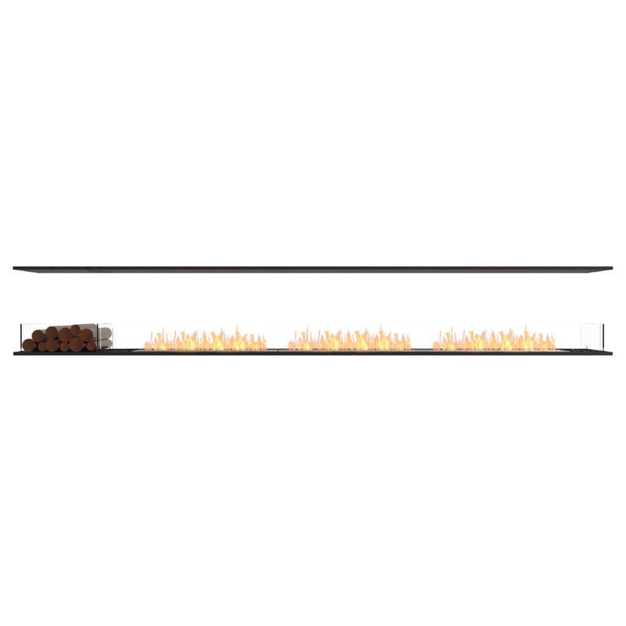 EcoSmart Fire 143" Flex 140IL Island Ethanol Fireplace Insert with Decorative Box and Multi-Sided View by Mad Design Group