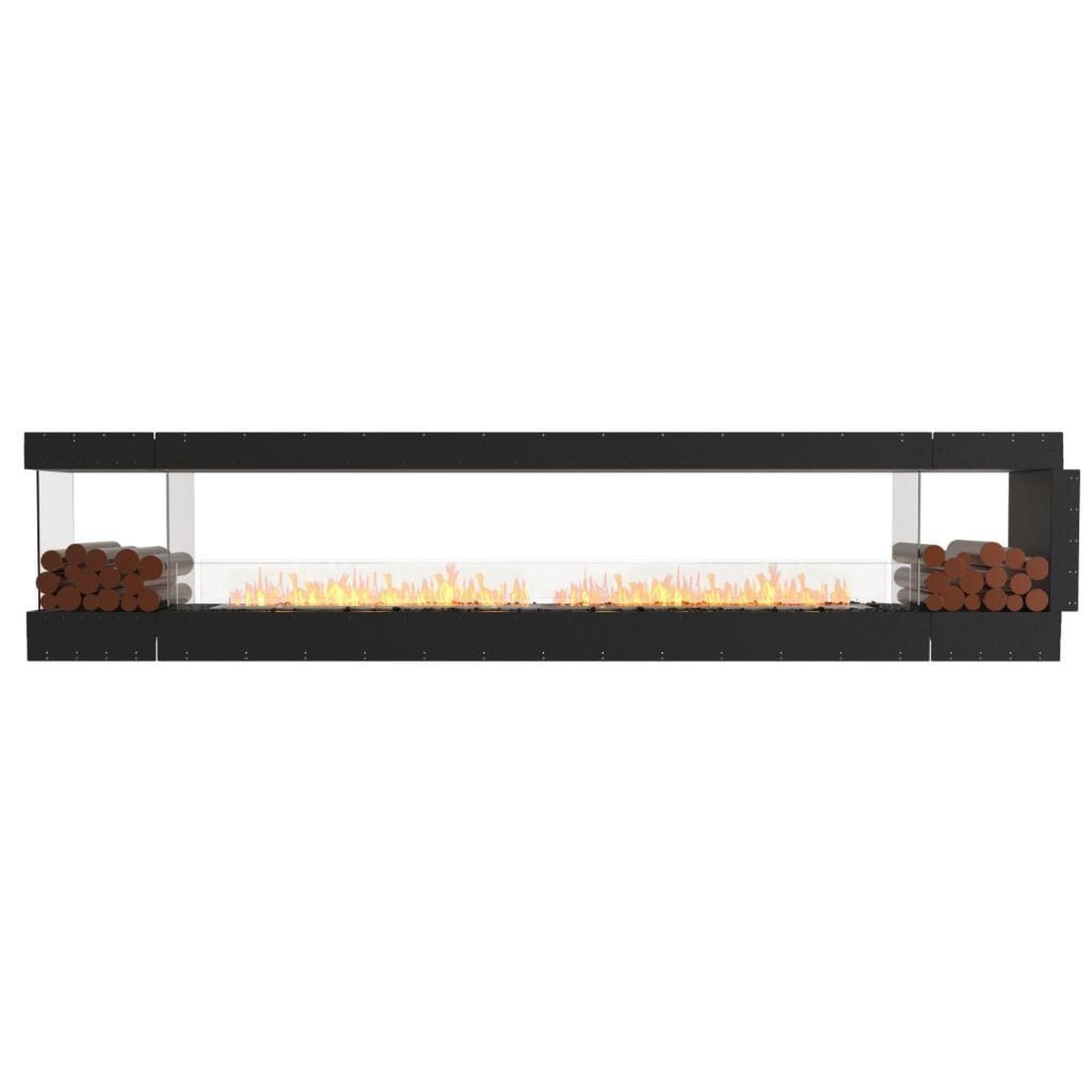 EcoSmart Fire 146" Flex 140PN Peninsula Ethanol Fireplace Insert with Decorative Box and Adjustable Flame by Mad Design Group
