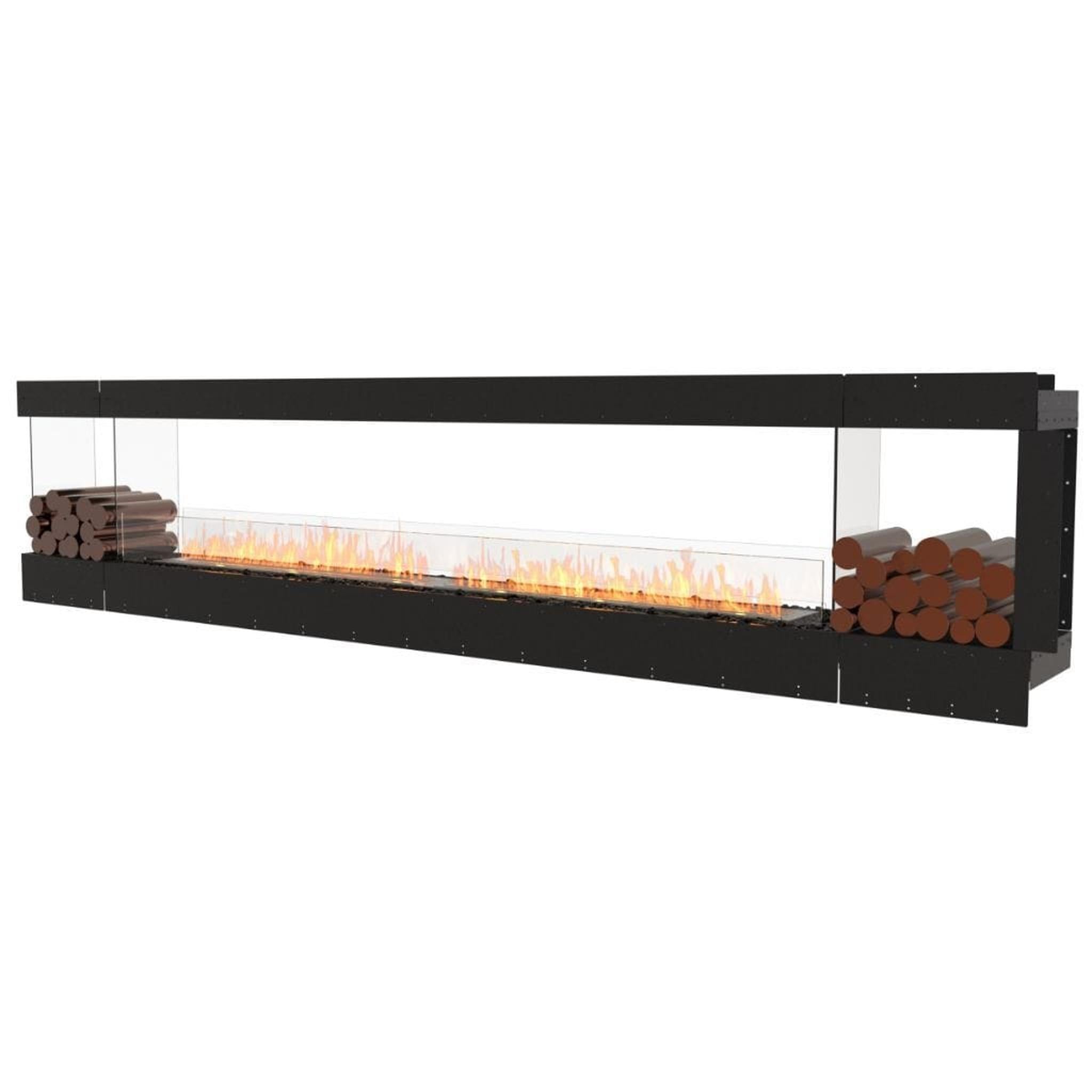EcoSmart Fire 146" Flex 140PN Peninsula Ethanol Fireplace Insert with Decorative Box and Adjustable Flame by Mad Design Group