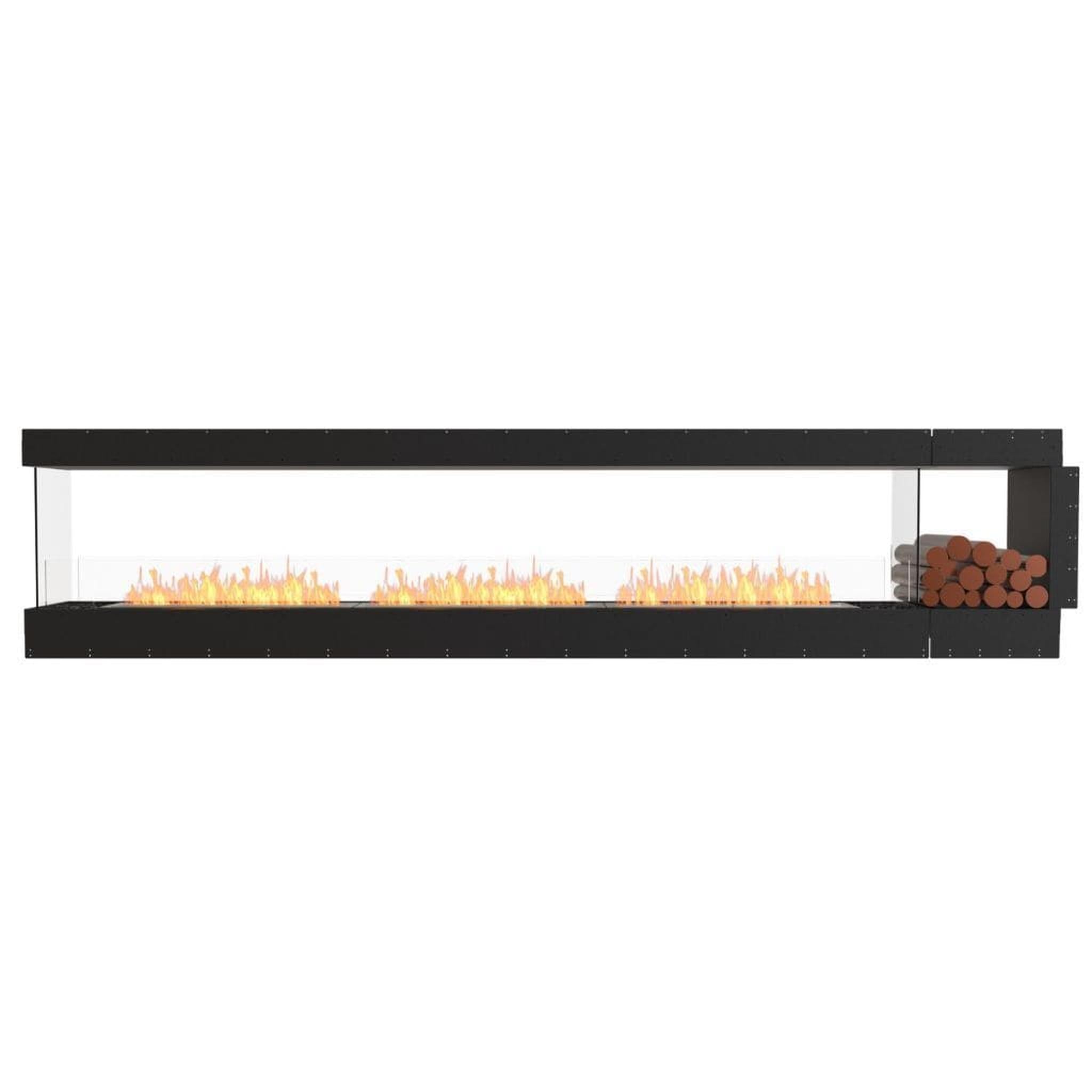 EcoSmart Fire 146" Flex 140PN Peninsula Ethanol Fireplace Insert with Decorative Box and Adjustable Flame by Mad Design Group