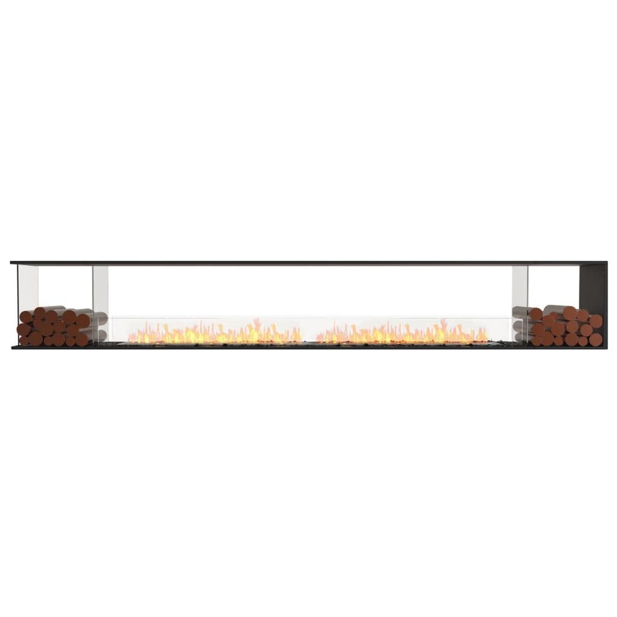 EcoSmart Fire 146" Flex 140PN Peninsula Ethanol Fireplace Insert with Decorative Box and Adjustable Flame by Mad Design Group