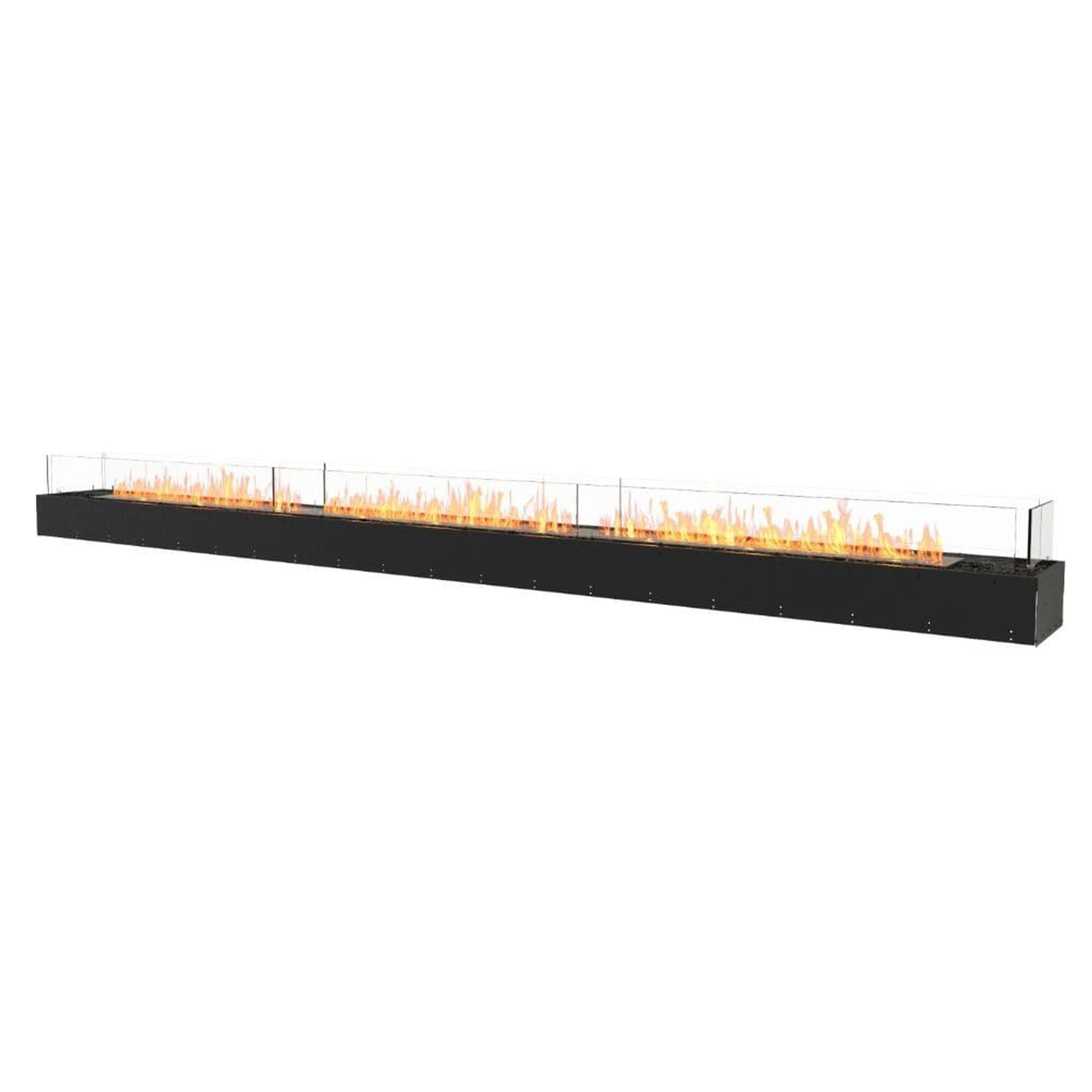 EcoSmart Fire 161" Flex 158BN Bench Ethanol Fireplace Insert with Adjustable Flame by Mad Design Group