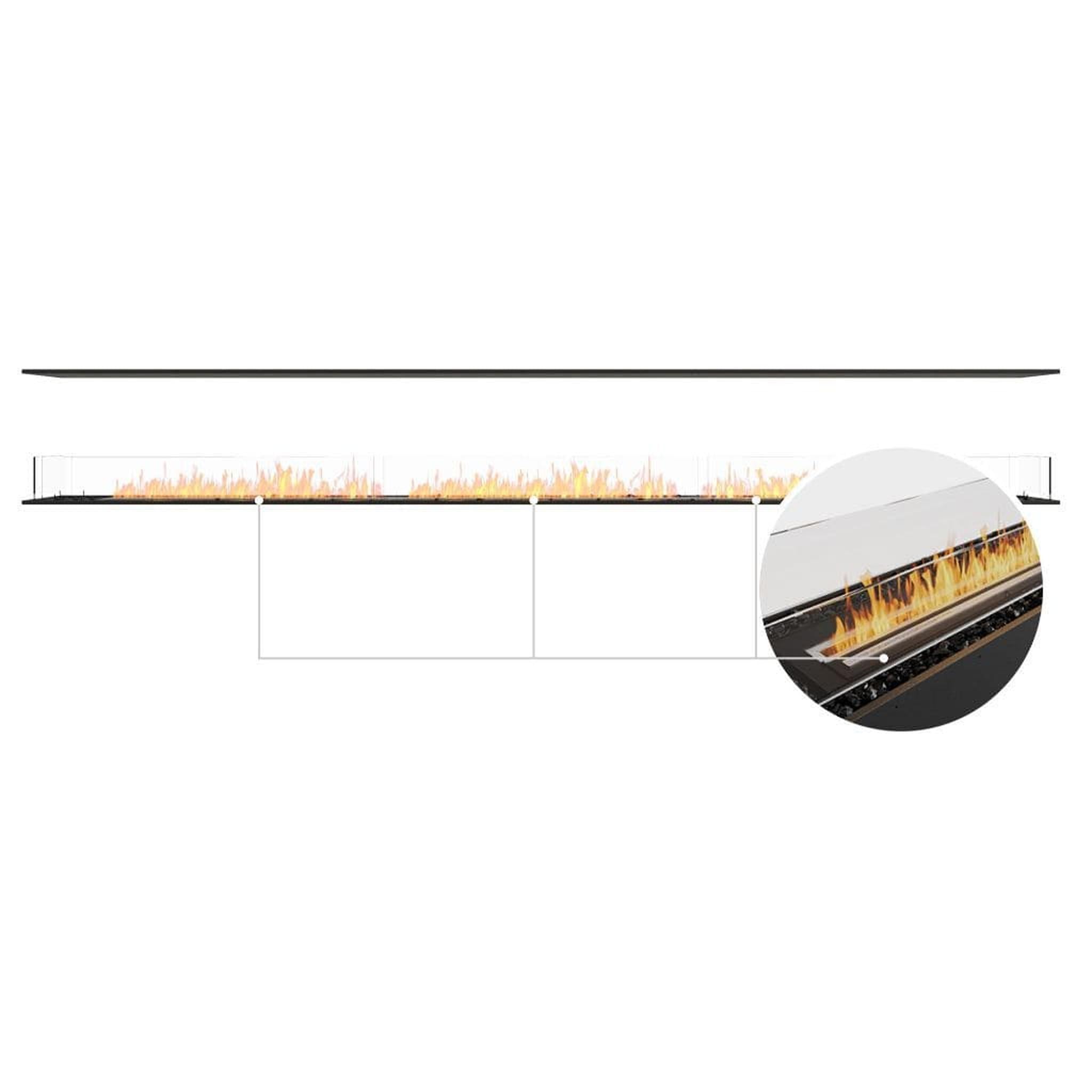 EcoSmart Fire 161" Flex 158IL Island Ethanol Fireplace Insert with Adjustable Flame by Mad Design Group