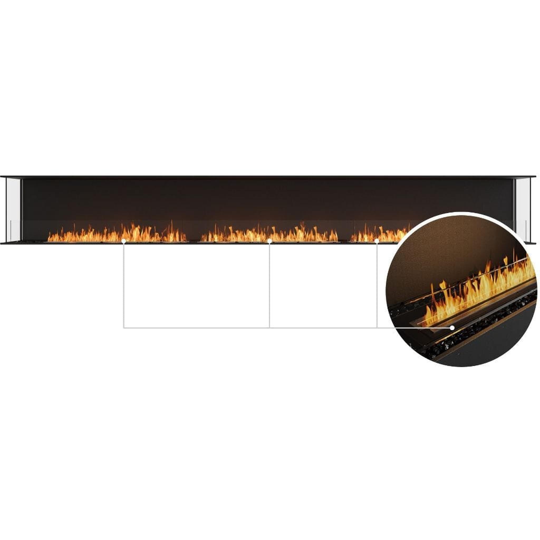 EcoSmart Fire 162" Flex 158BY Bay Ethanol Fireplace Insert with Adjustable Flame by Mad Design Group