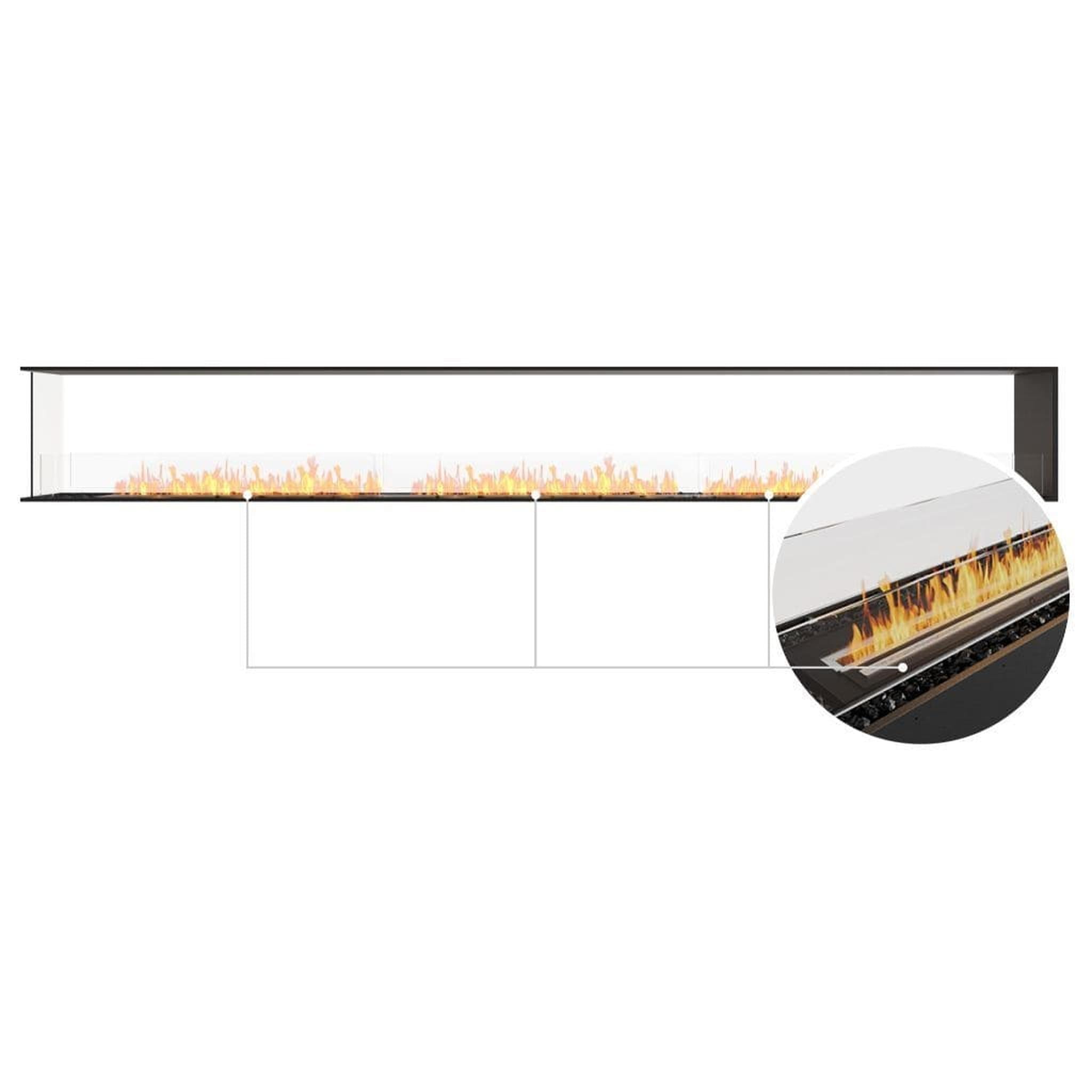 EcoSmart Fire 164" Flex 158PN Peninsula Ethanol Fireplace Insert with Adjustable Flame by Mad Design Group