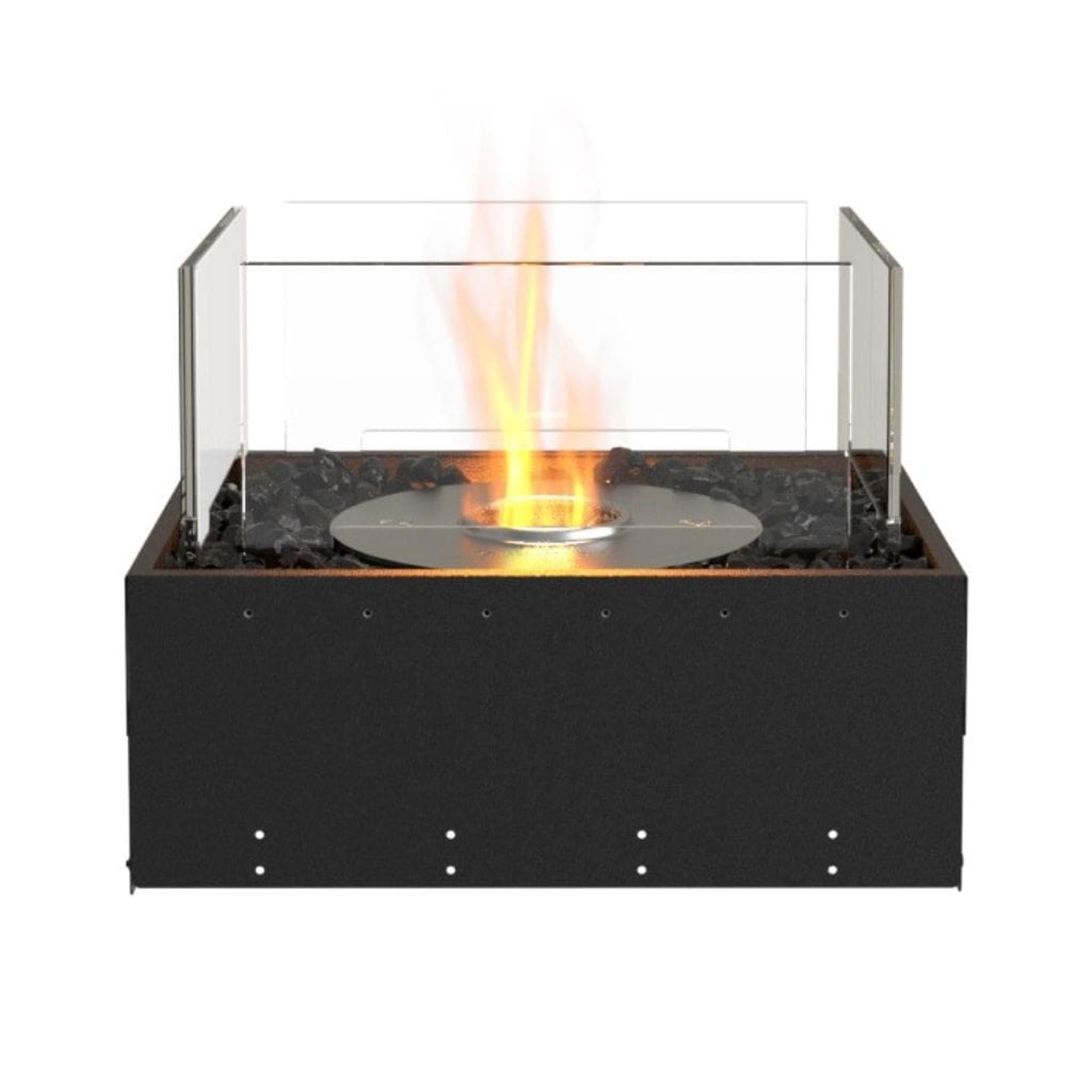 EcoSmart Fire 18" Flex 18BN Bench See-Through Ethanol Fireplace Insert by Mad Design Group