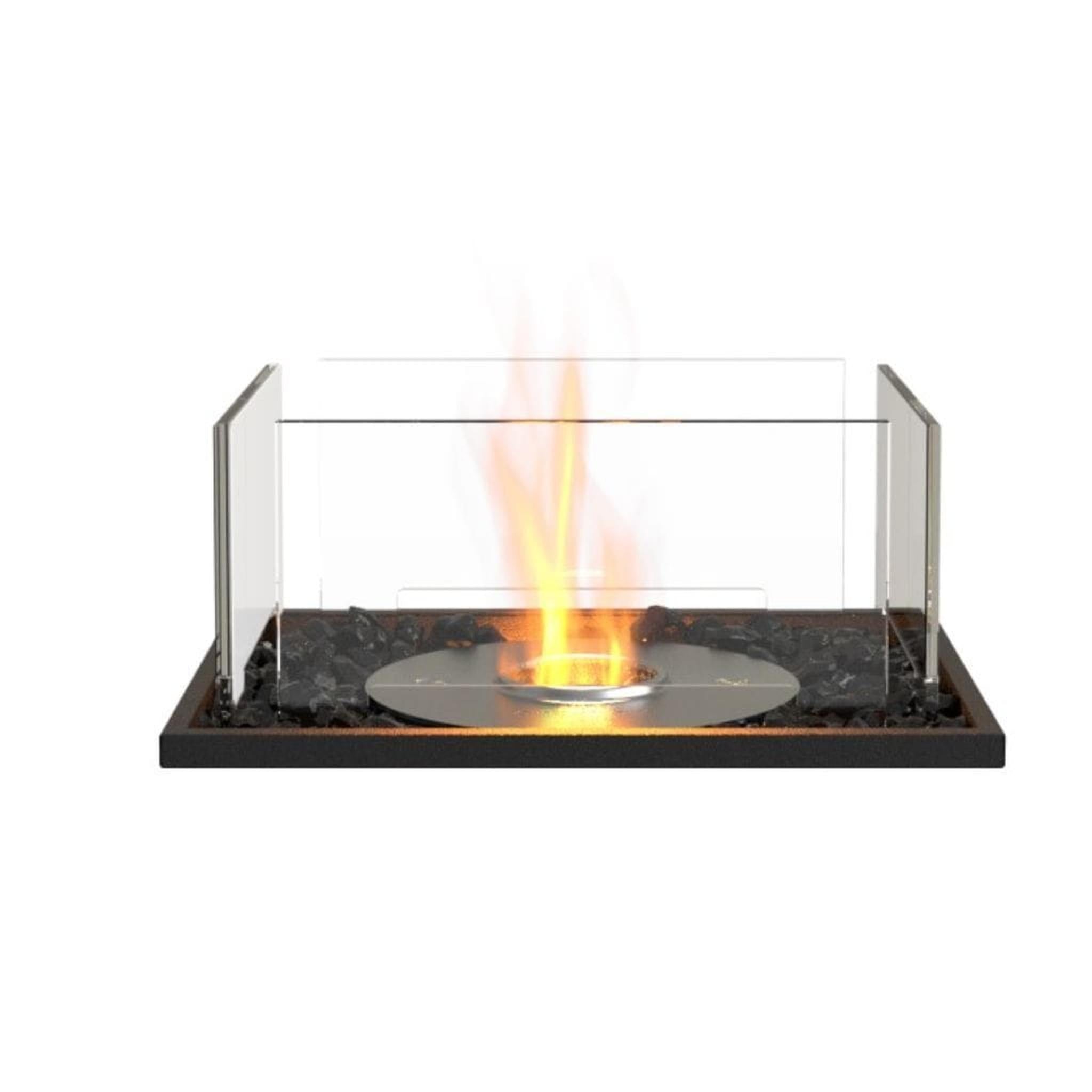 EcoSmart Fire 18" Flex 18BN Bench See-Through Ethanol Fireplace Insert by Mad Design Group