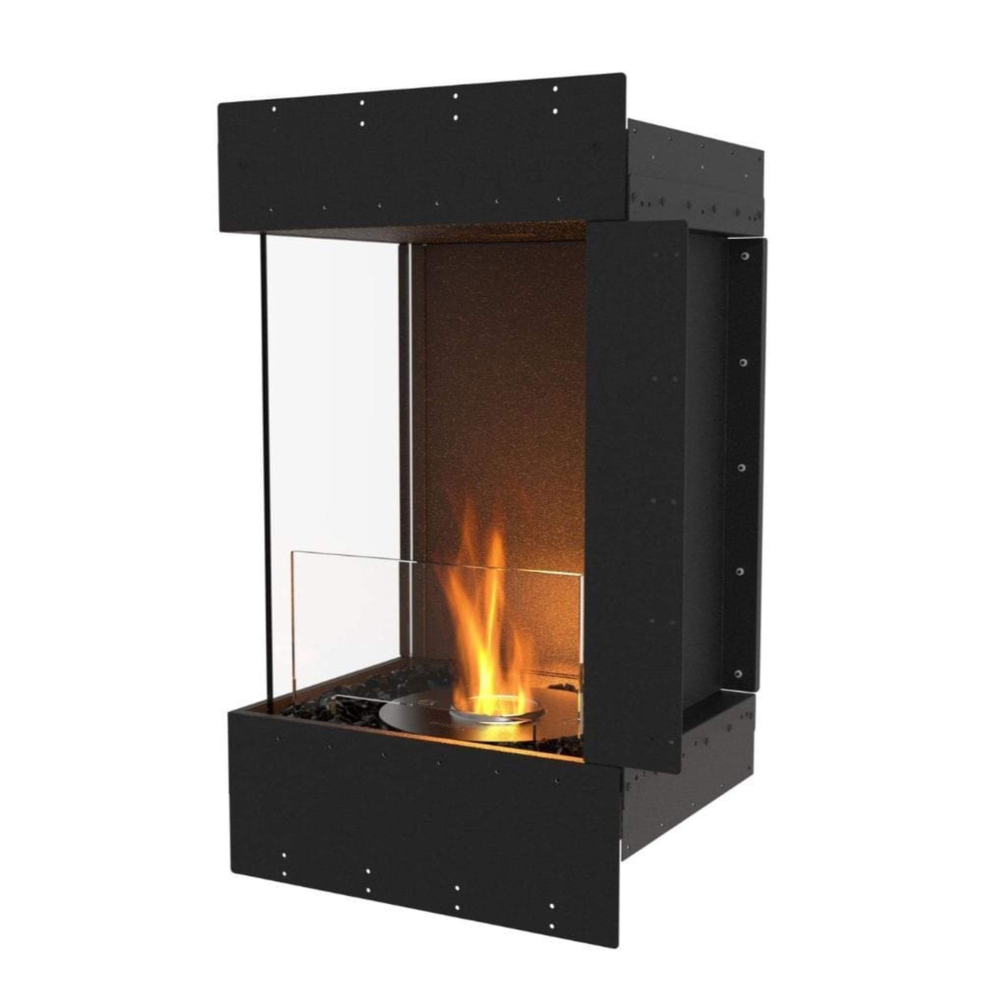 EcoSmart Fire Flex 18LC/18RC 20" Left or Right Corner Ethanol Fireplace Insert with Adjustable Flame by Mad Design Group
