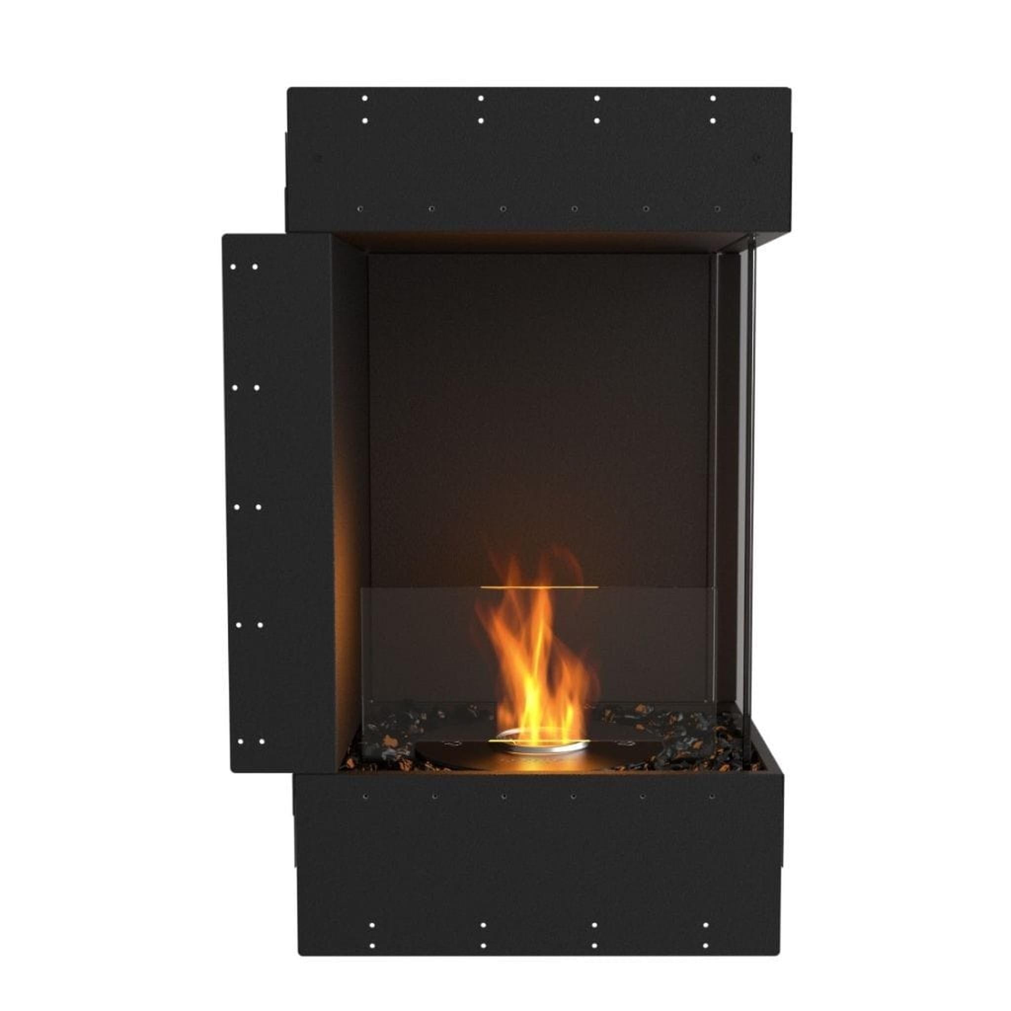 EcoSmart Fire Flex 18LC/18RC 20" Left or Right Corner Ethanol Fireplace Insert with Adjustable Flame by Mad Design Group