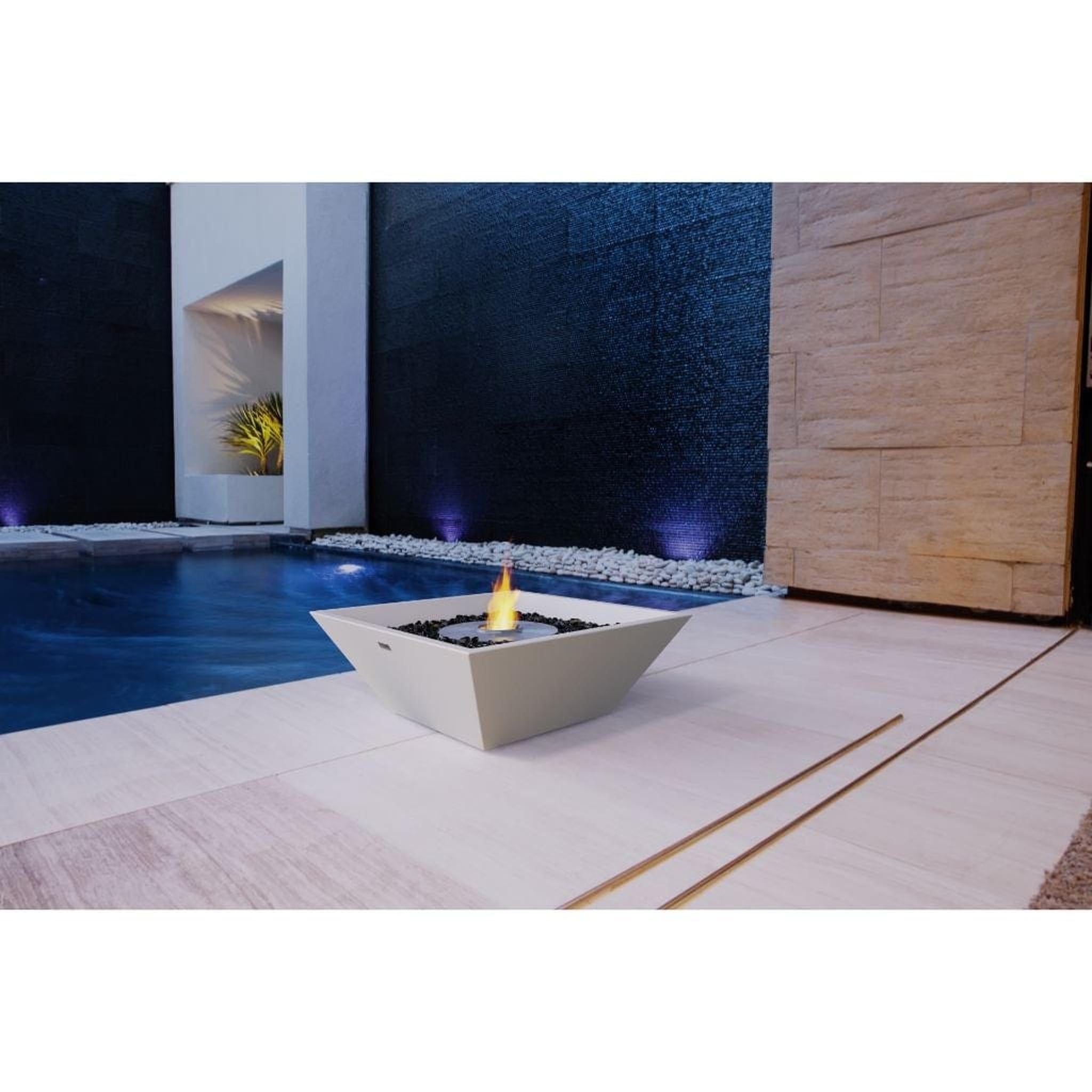 EcoSmart Fire 24" Nova 600 Square Ethanol Fire Pit Bowl by Mad Design Group