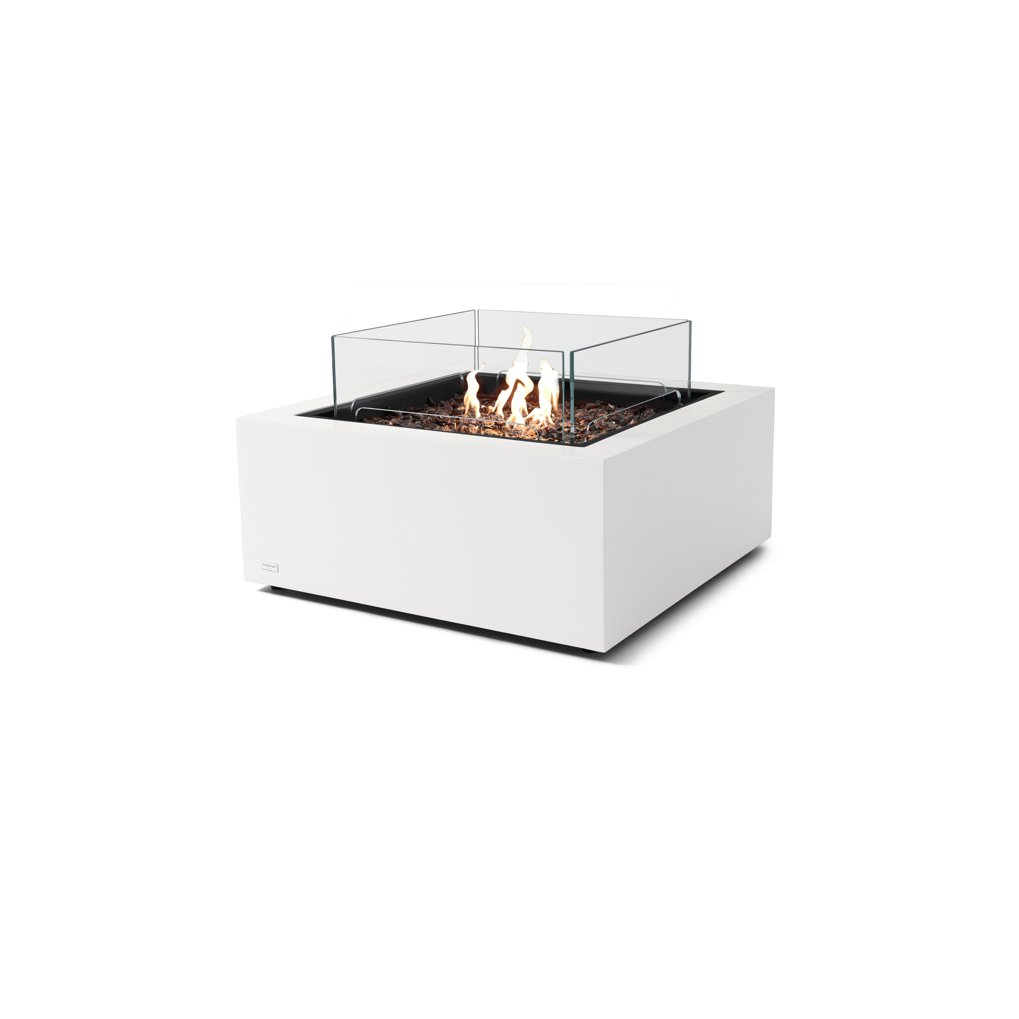 EcoSmart Fire 30" Base 30 Outdoor Fire Pit Table with Gas LP/NG Burner – High-Temp Coated Steel Base by Mad Design Group