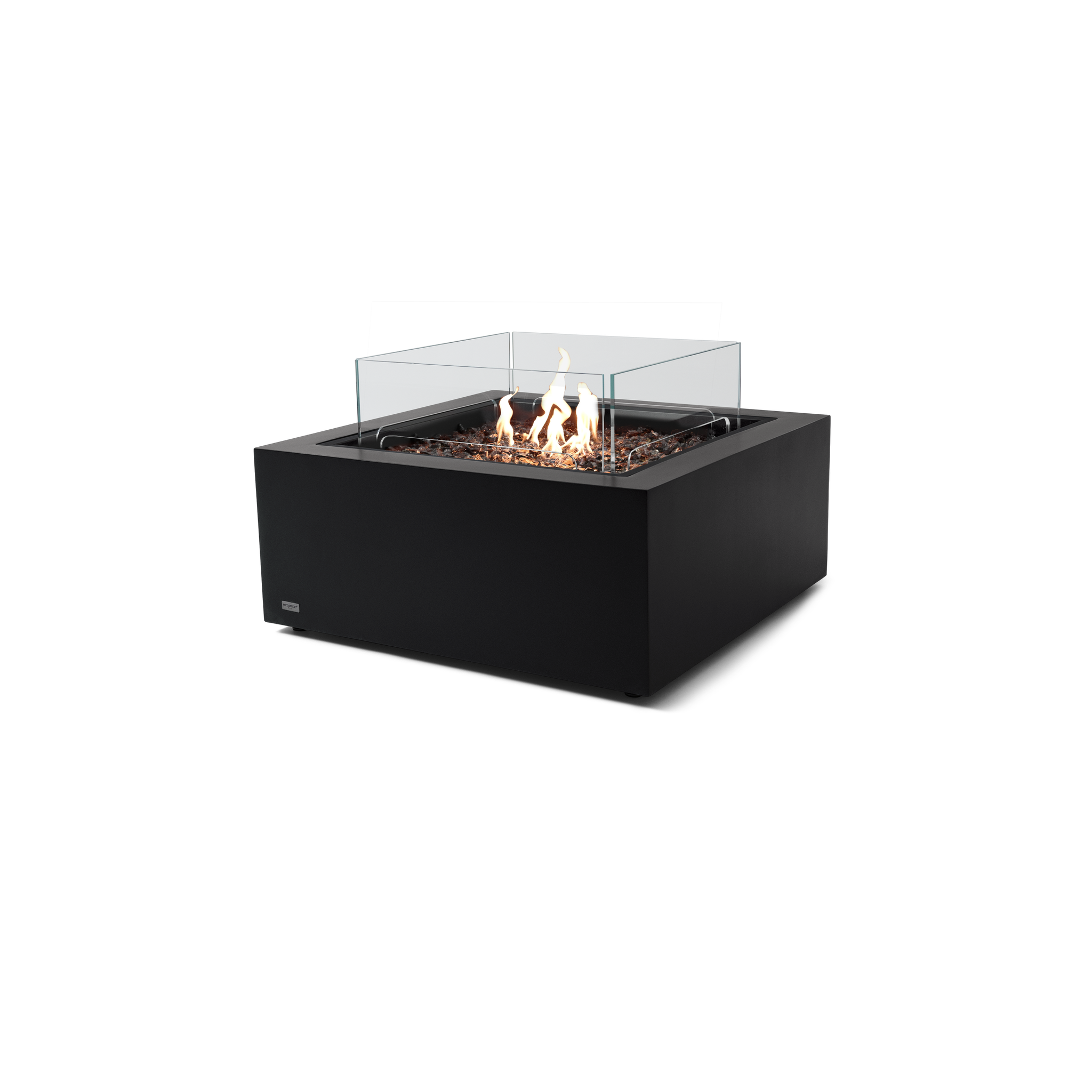 EcoSmart Fire 30" Base 30 Outdoor Fire Pit Table with Gas LP/NG Burner – High-Temp Coated Steel Base by Mad Design Group