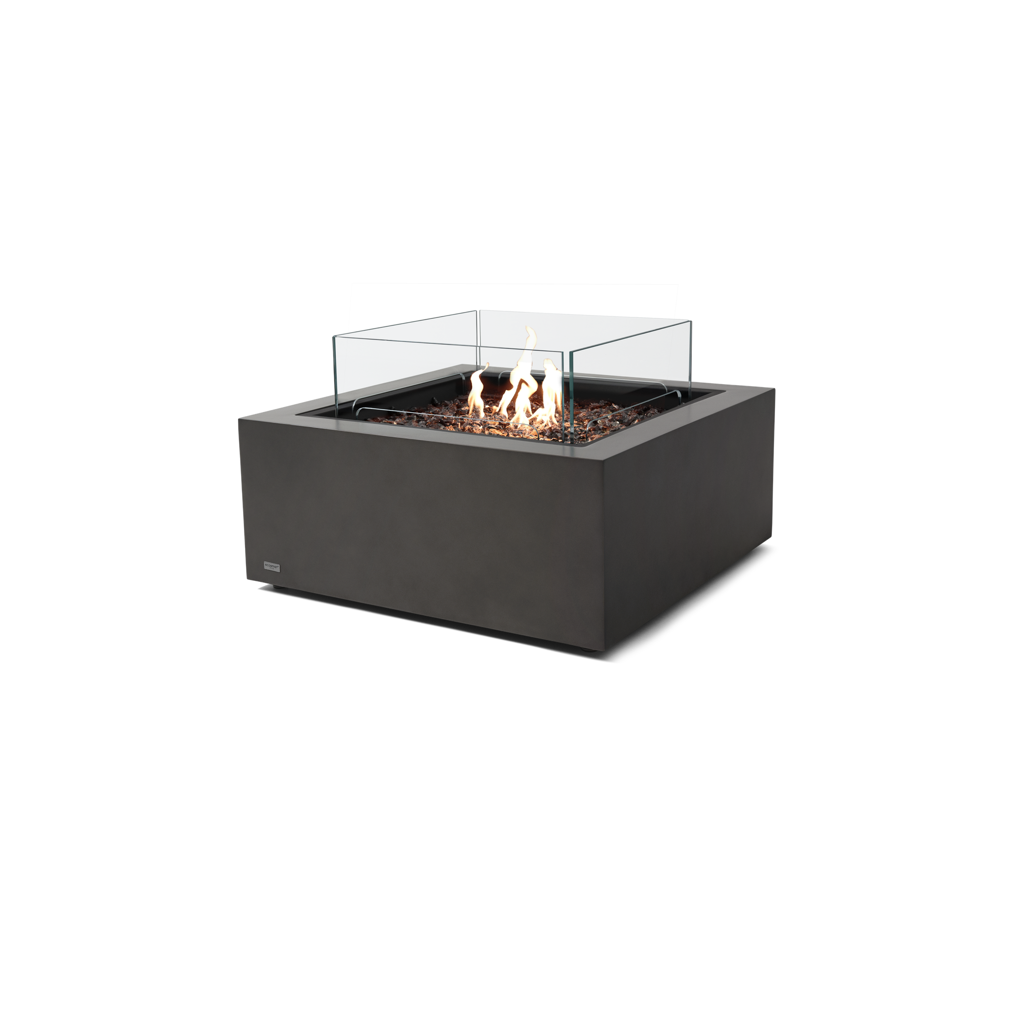 EcoSmart Fire 30" Base 30 Outdoor Fire Pit Table with Gas LP/NG Burner – High-Temp Coated Steel Base by Mad Design Group
