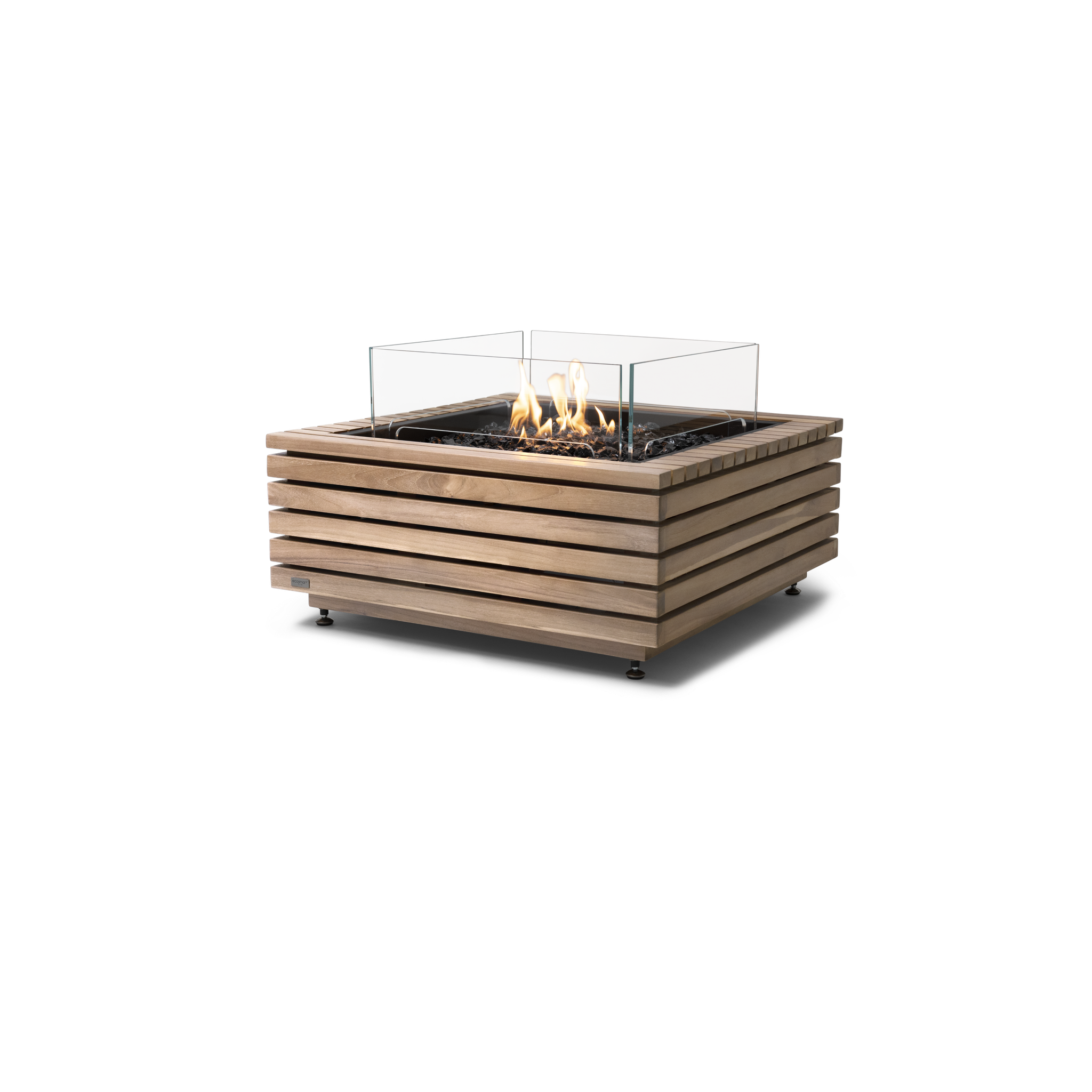 EcoSmart Fire 30" Base 30 Outdoor Fire Pit Table with Gas LP/NG Burner – High-Temp Coated Steel Base by Mad Design Group