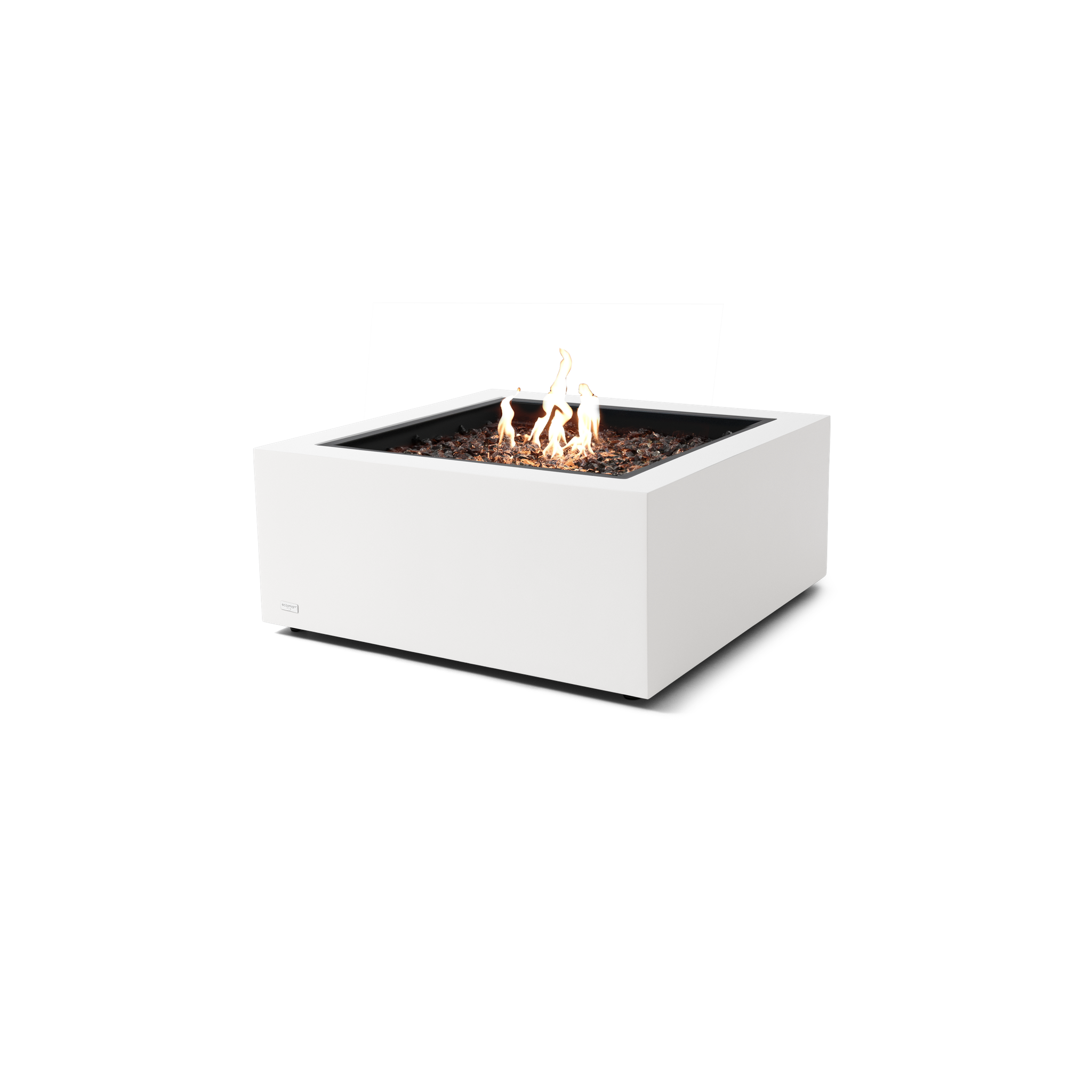 EcoSmart Fire 30" Base 30 Outdoor Fire Pit Table with Gas LP/NG Burner – High-Temp Coated Steel Base by Mad Design Group