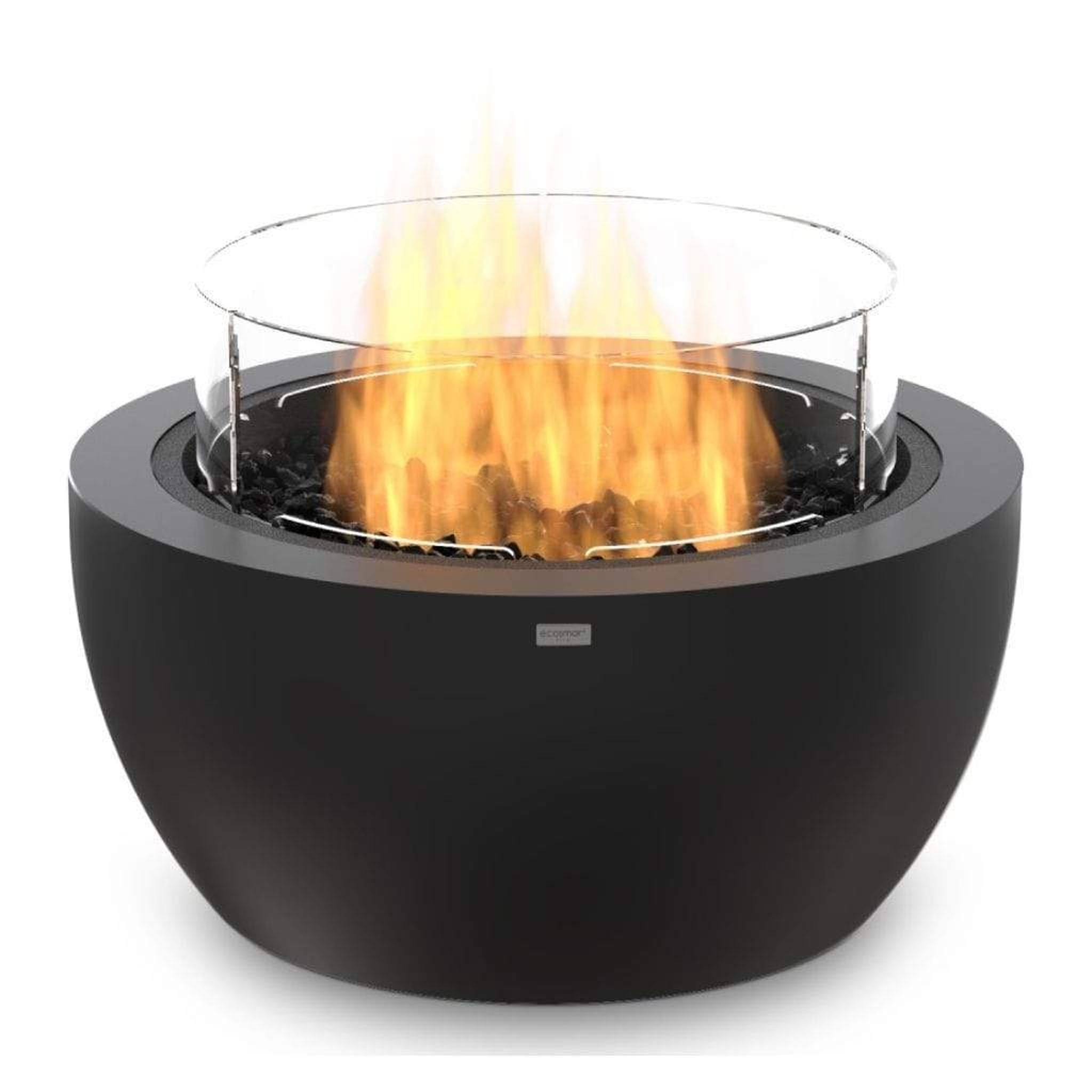EcoSmart Fire 30" POD Fire Pit Bowl with Gas LP/NG Burner – Concrete Outdoor Fire Pit by Mad Design Group