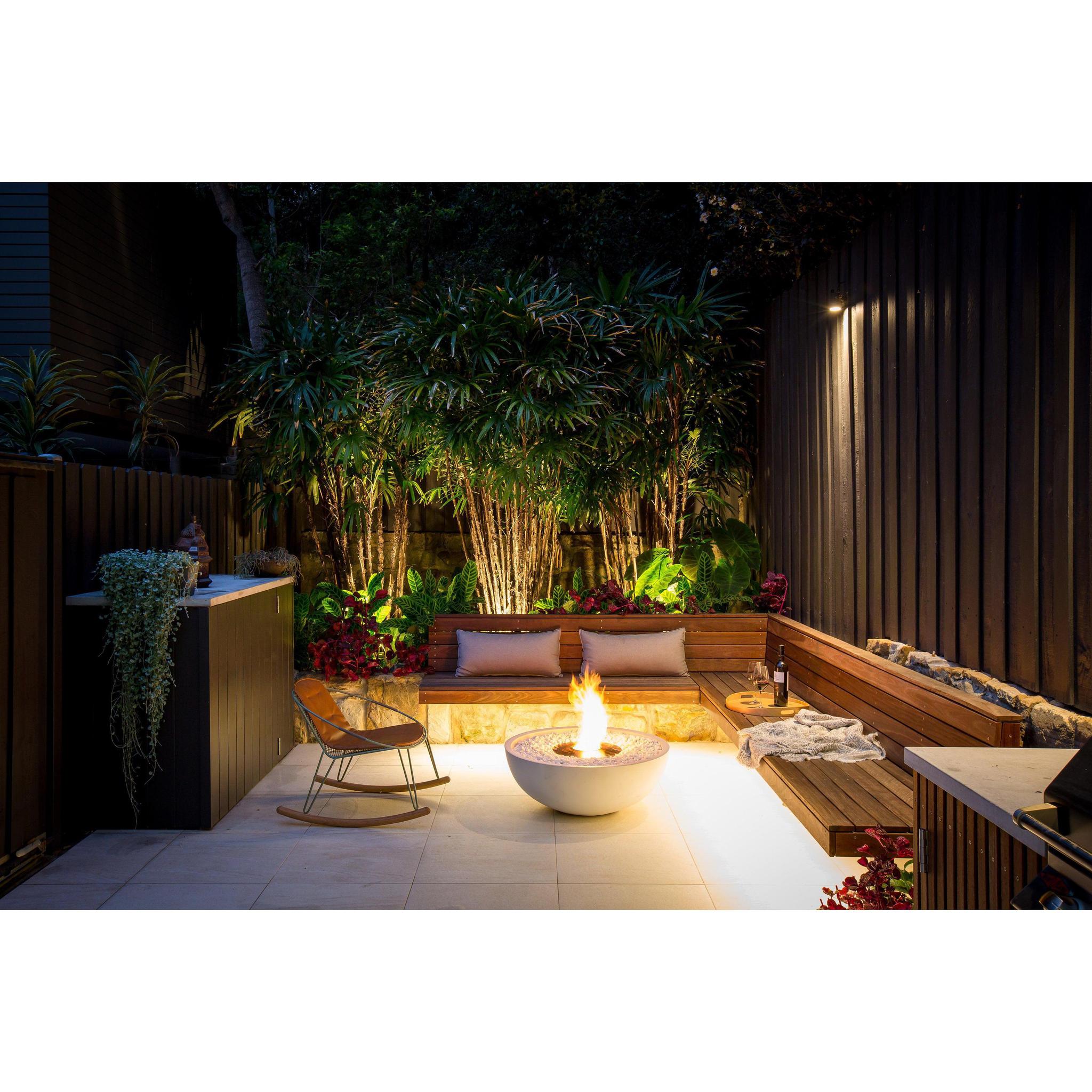 EcoSmart Fire Mix 850 33" Round Ethanol Fire Pit Bowl – Indoor/Outdoor by Mad Design Group