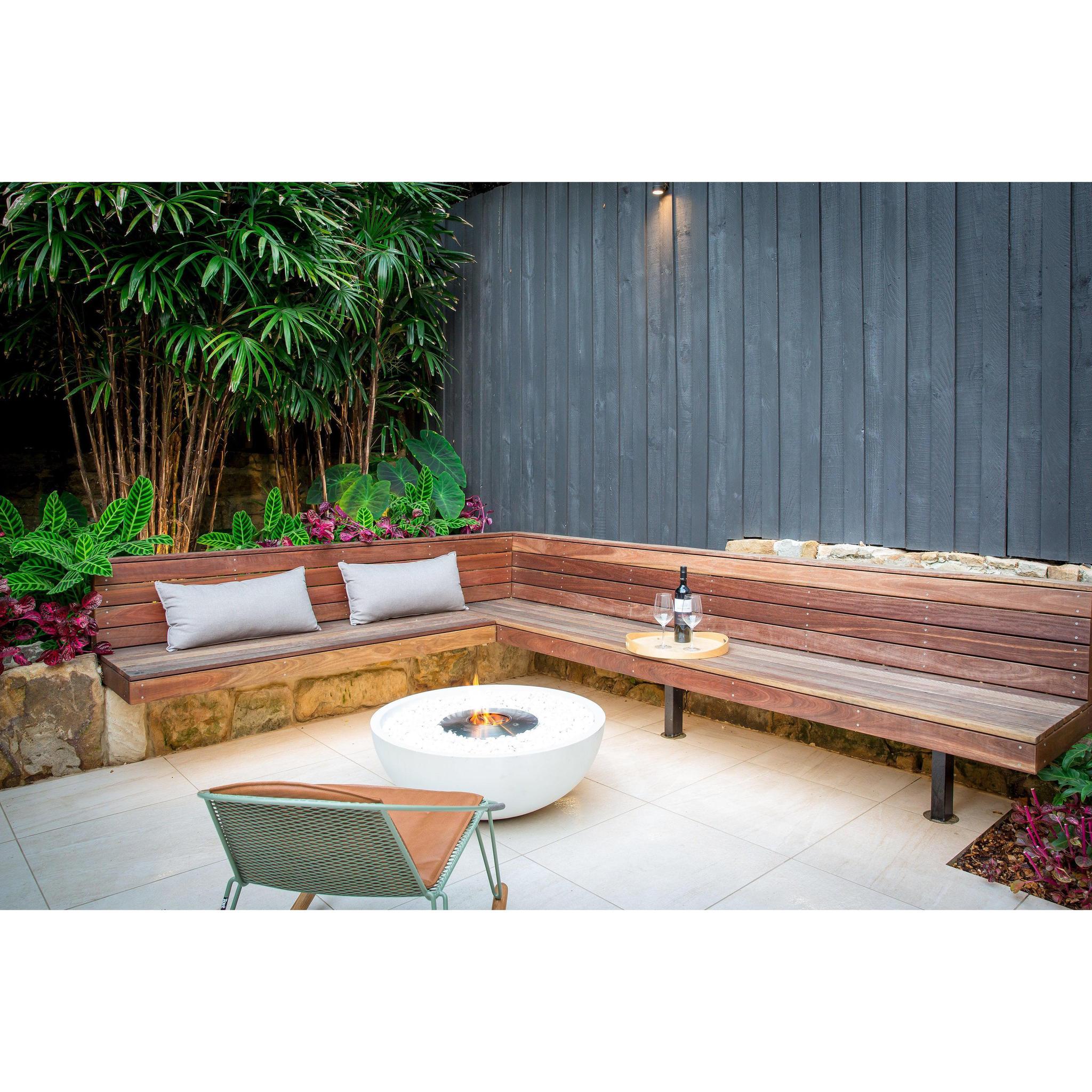 EcoSmart Fire Mix 850 33" Round Ethanol Fire Pit Bowl – Indoor/Outdoor by Mad Design Group
