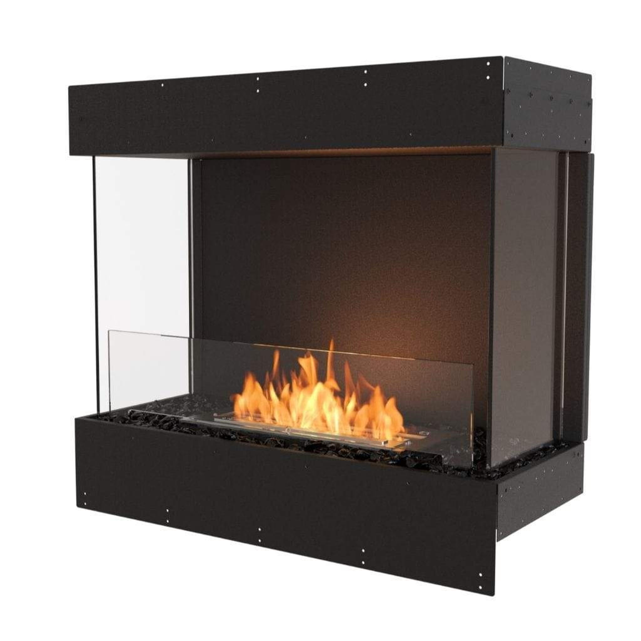 EcoSmart Fire 35" Flex 32BY Bay Ethanol Fireplace Insert with Glass Windscreen by Mad Design Group