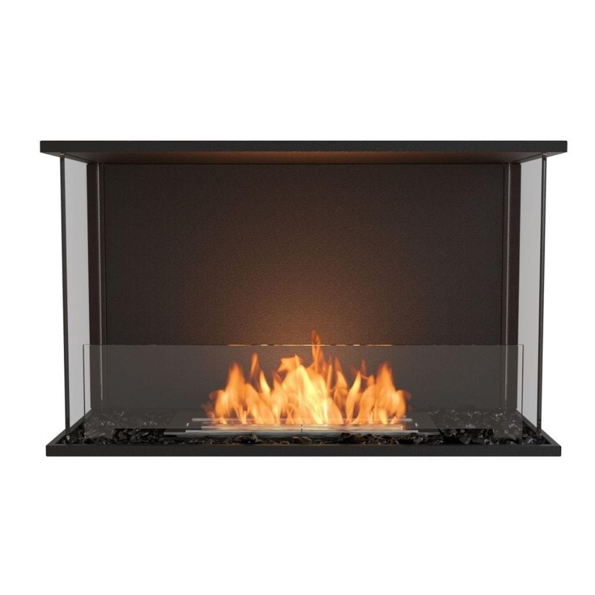 EcoSmart Fire 35" Flex 32BY Bay Ethanol Fireplace Insert with Glass Windscreen by Mad Design Group