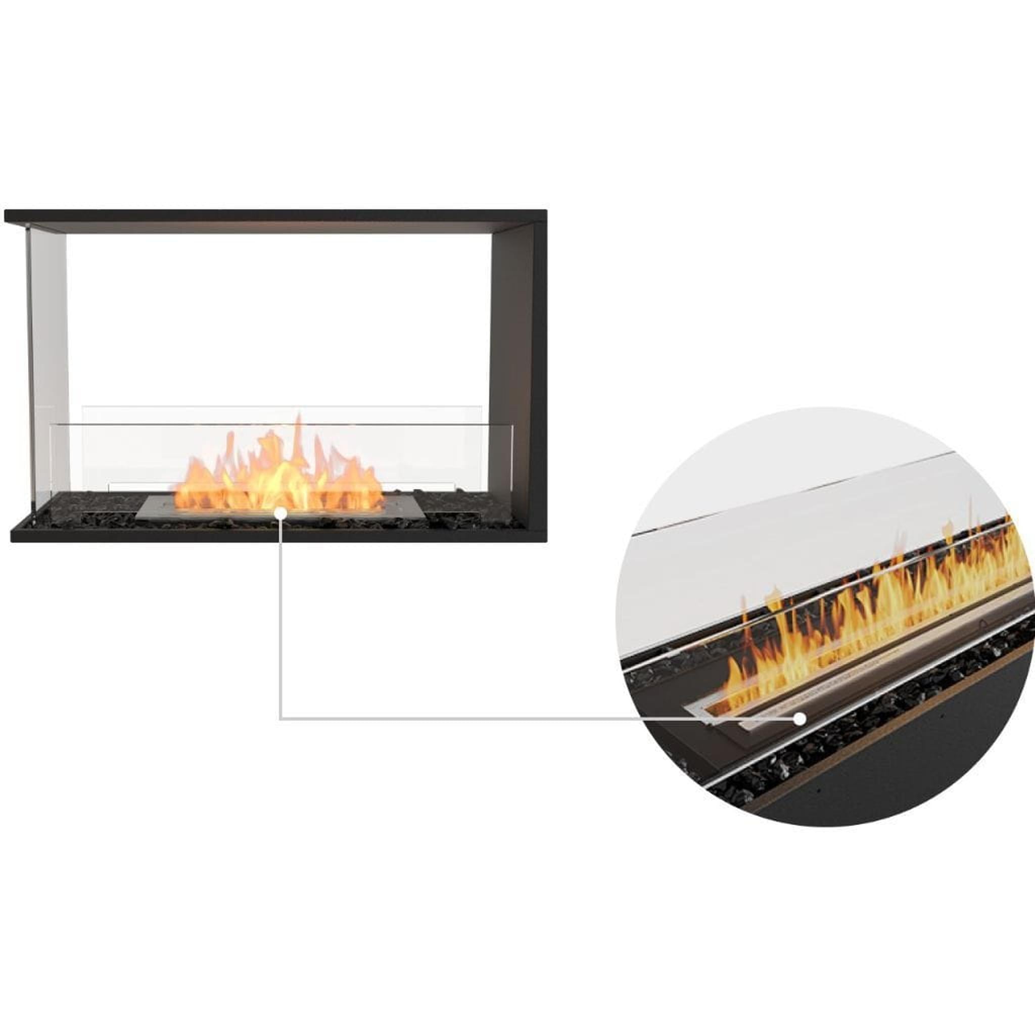 EcoSmart Fire 37" Flex 32PN Peninsula Ethanol Fireplace Insert with Adjustable Flame by Mad Design Group