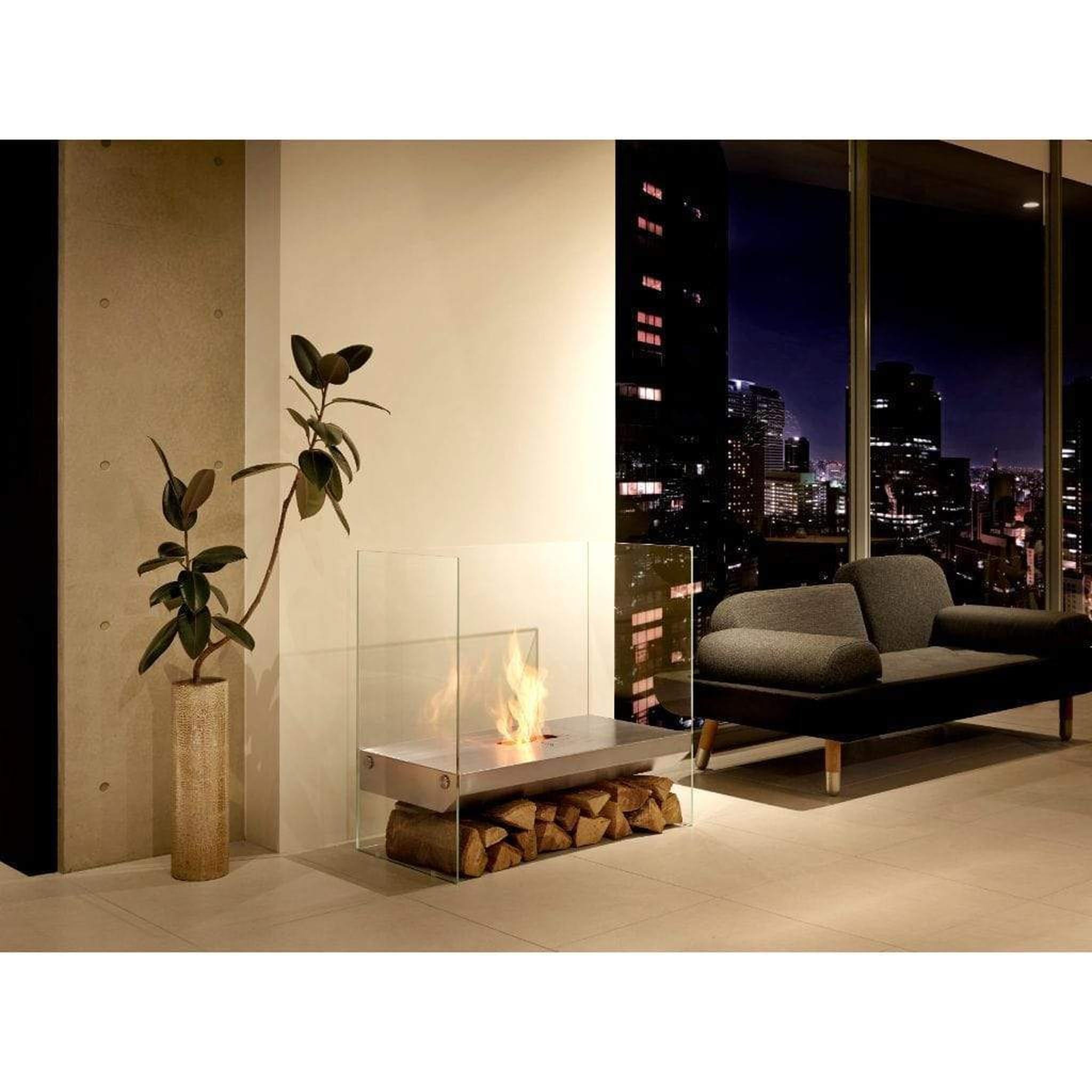 EcoSmart Fire Igloo 38" Freestanding See-Through Designer Fireplace by Mad Design Group
