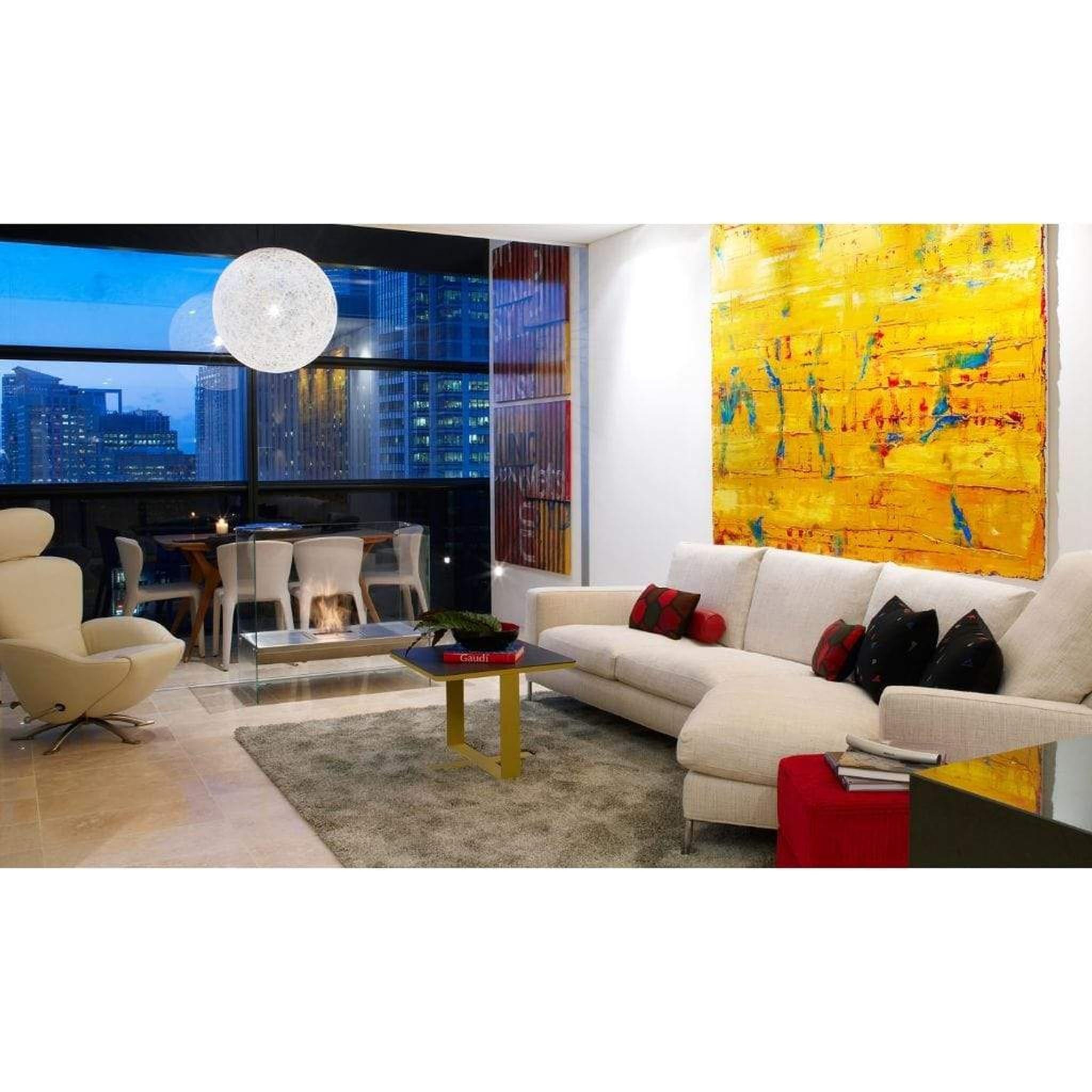 EcoSmart Fire Igloo 38" Freestanding See-Through Designer Fireplace by Mad Design Group