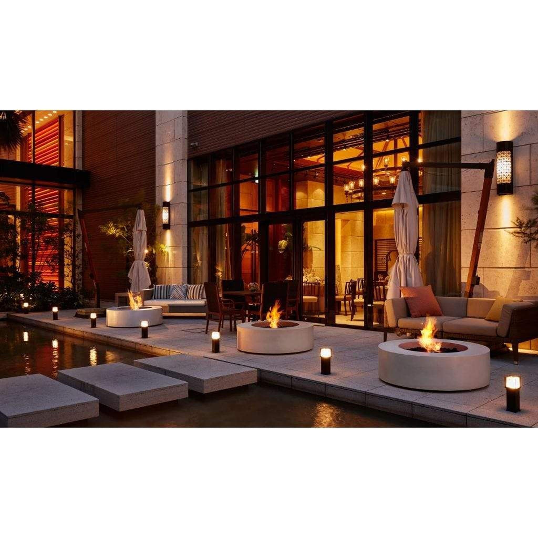 EcoSmart Fire 39" Ark 40 Ethanol Fire Pit Table with Concrete Design by Mad Design Group