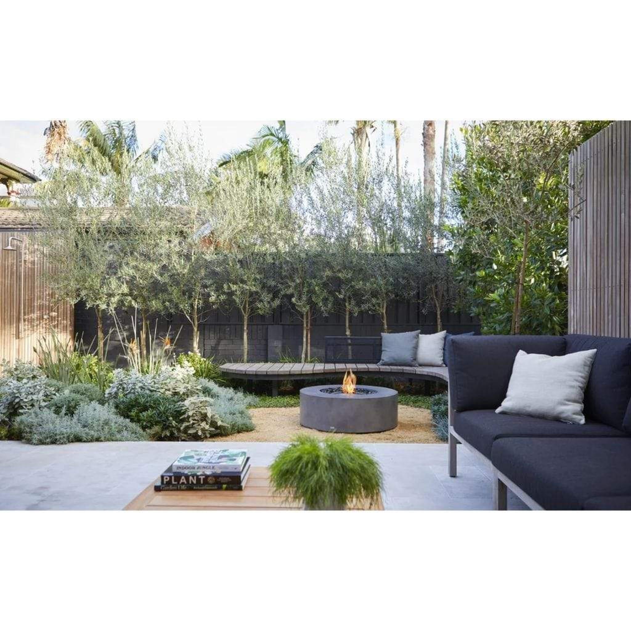 EcoSmart Fire 39" Ark 40 Ethanol Fire Pit Table with Concrete Design by Mad Design Group