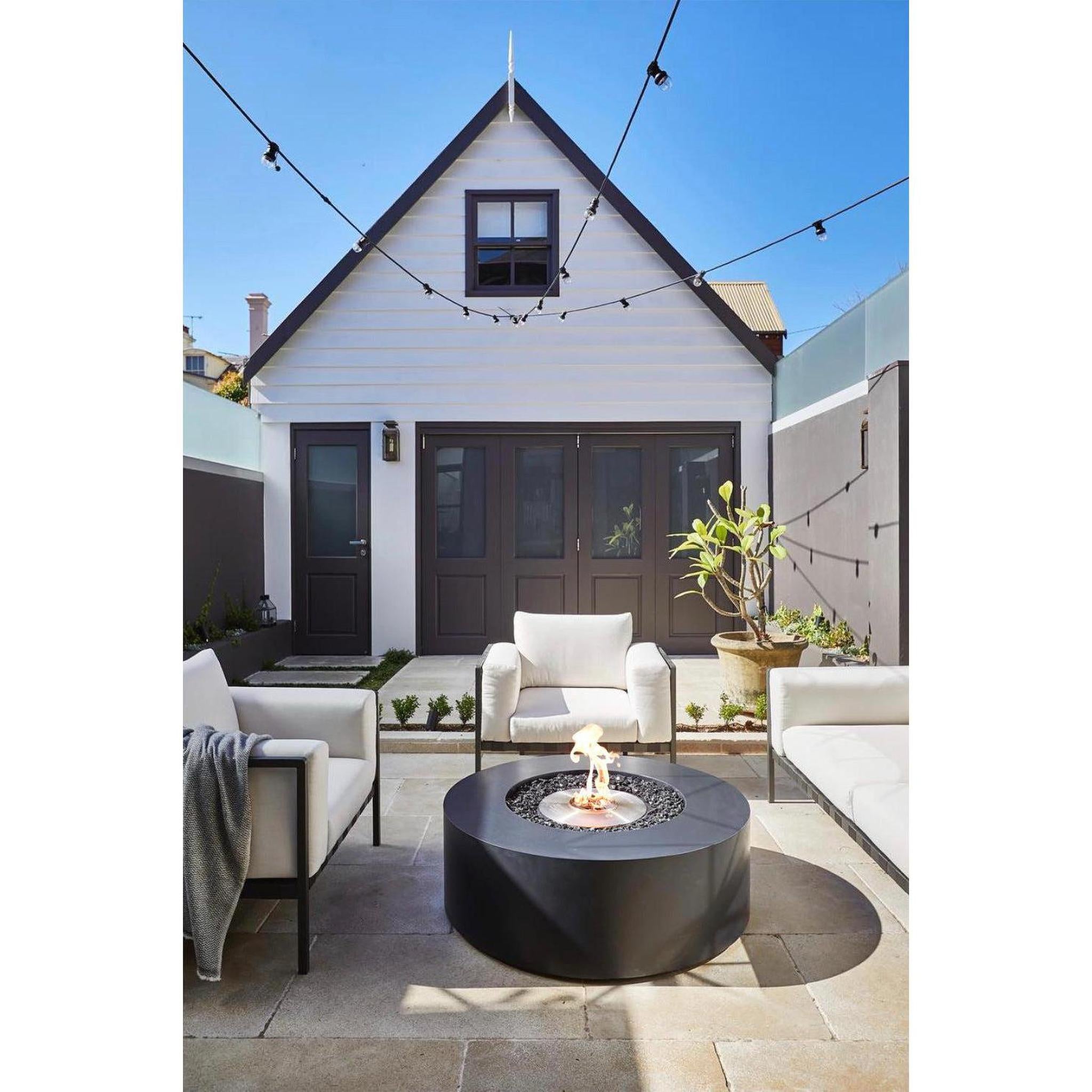 EcoSmart Fire 39" Ark 40 Ethanol Fire Pit Table with Concrete Design by Mad Design Group