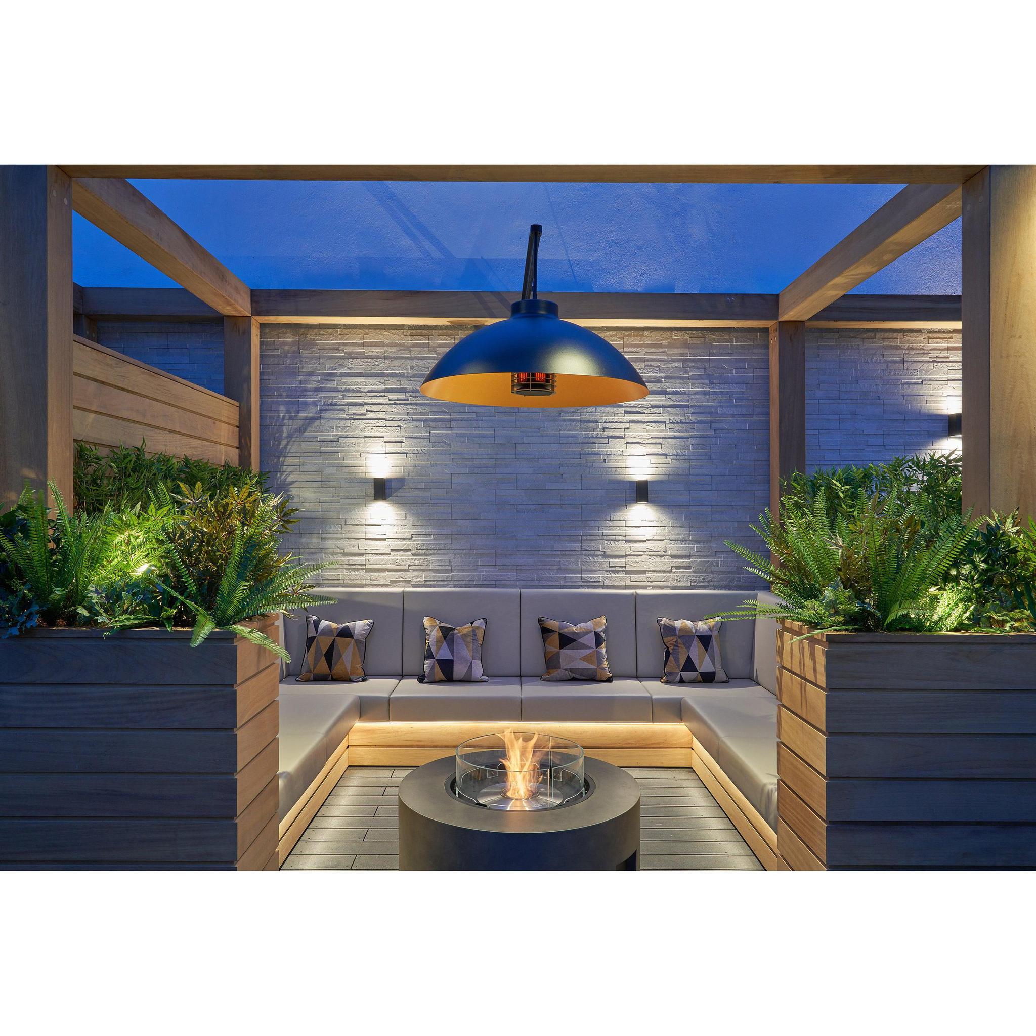 EcoSmart Fire 39" Ark 40 Ethanol Fire Pit Table with Concrete Design by Mad Design Group
