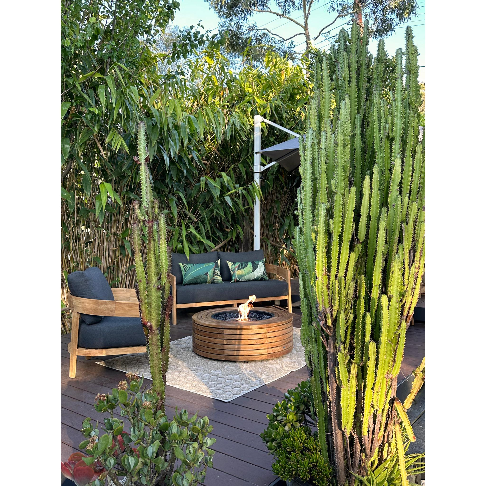 EcoSmart Fire 39" Ark 40 Ethanol Fire Pit Table with Concrete Design by Mad Design Group